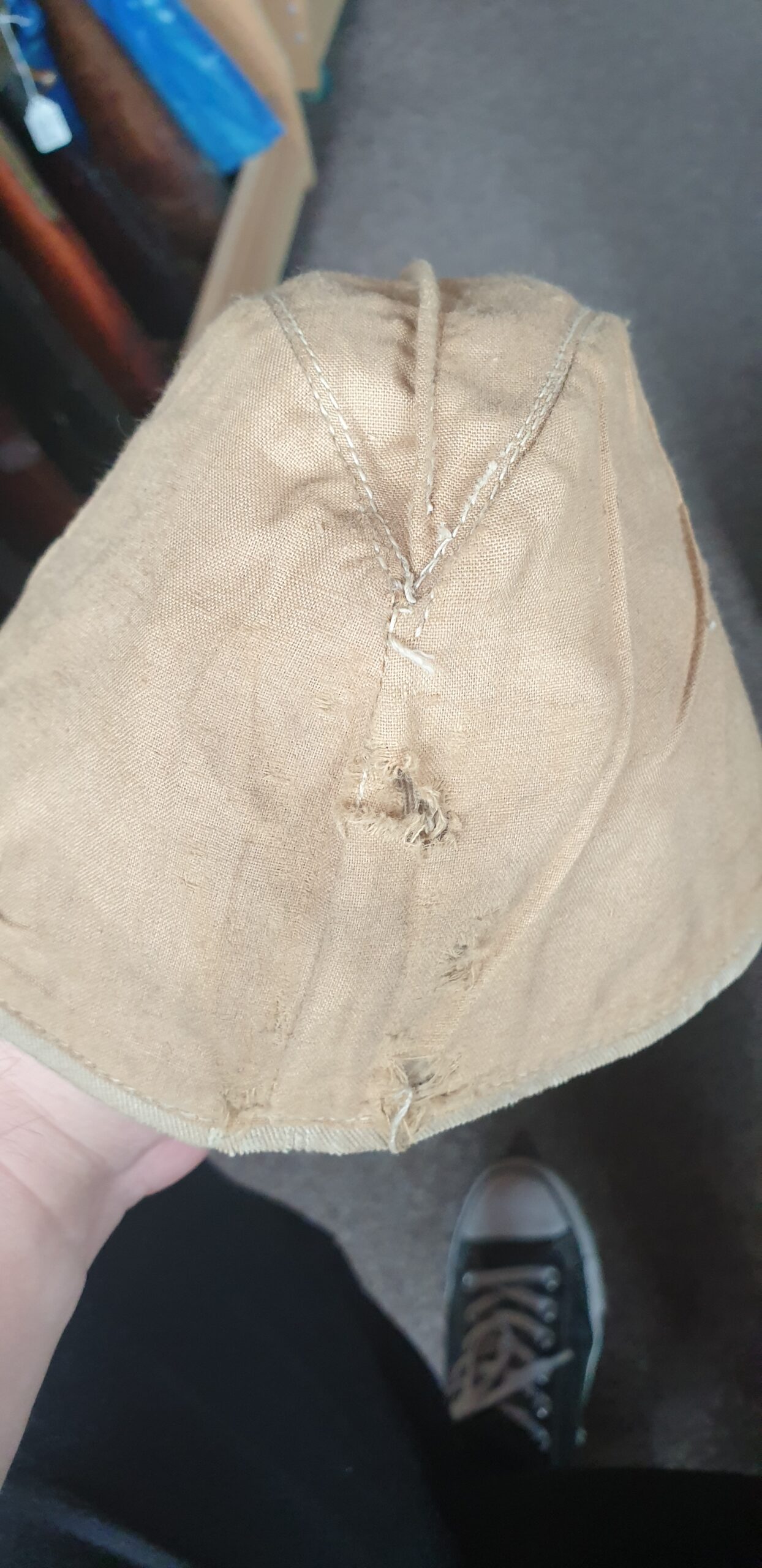 Authentic WW2 Luftwaffe Tropical Side Cap - Image 9