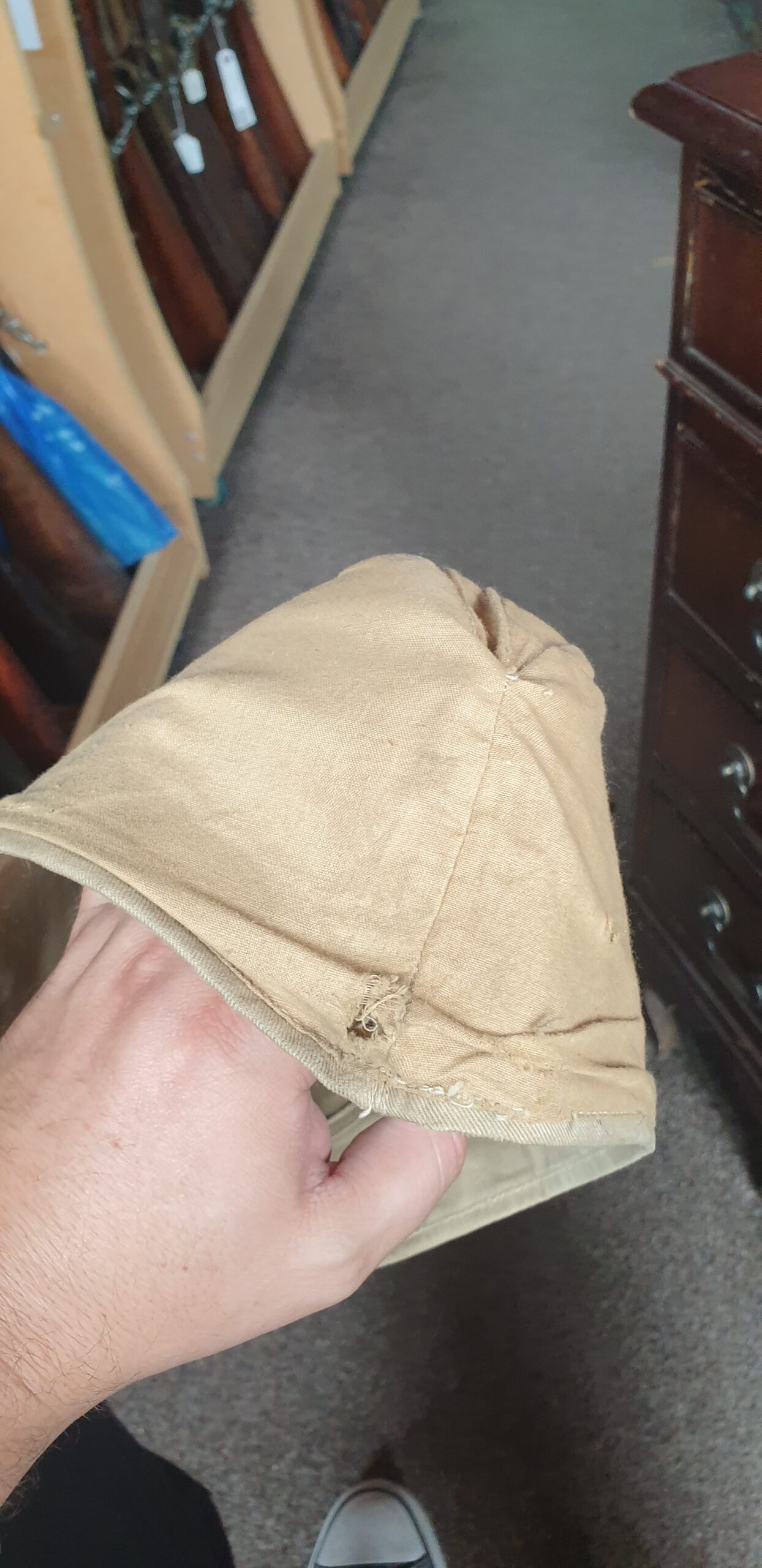 Authentic WW2 Luftwaffe Tropical Side Cap - Image 10