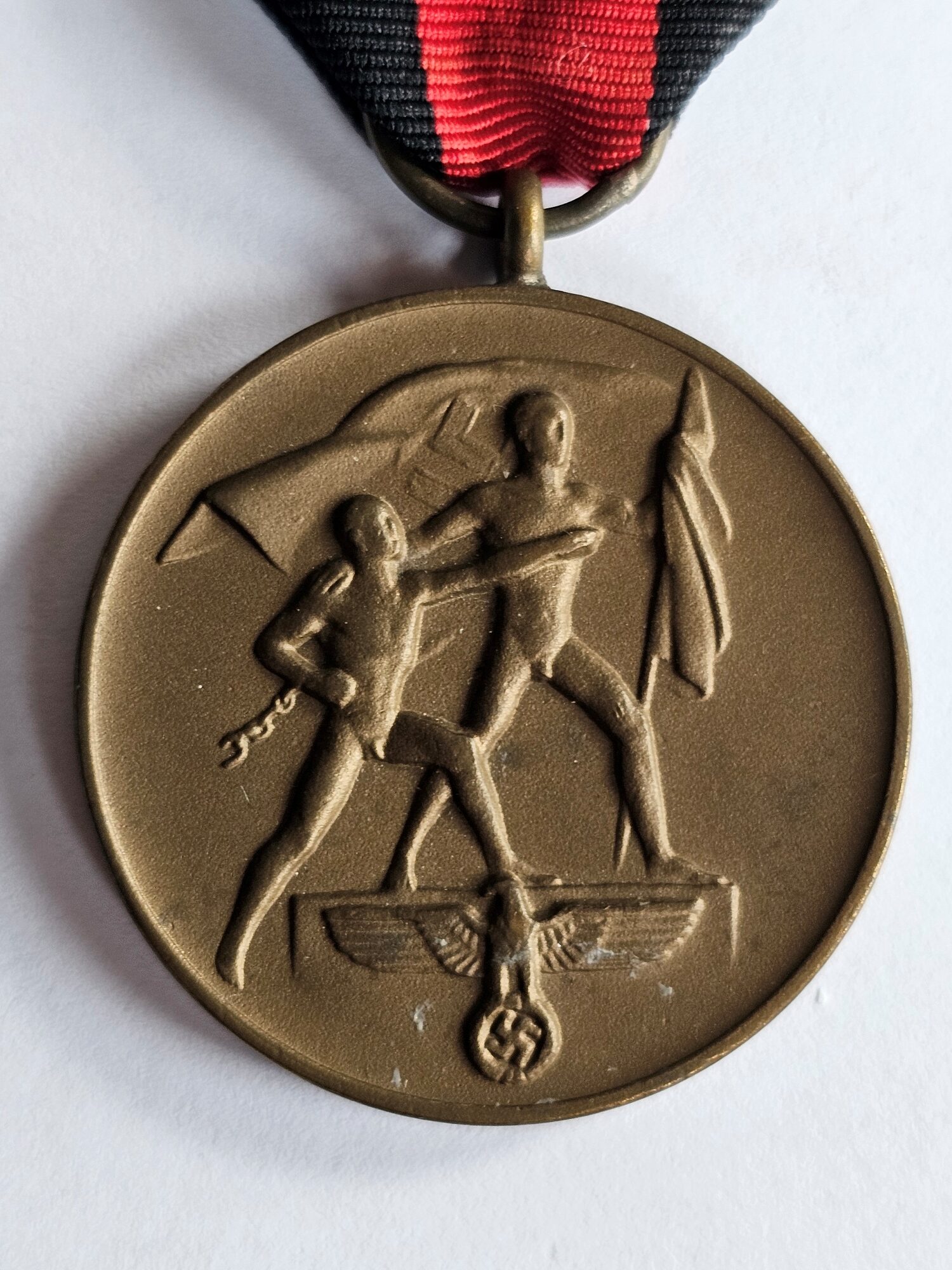 WW2 German Authentic Nazi Sudetenland Commemorative Medal - Image 2