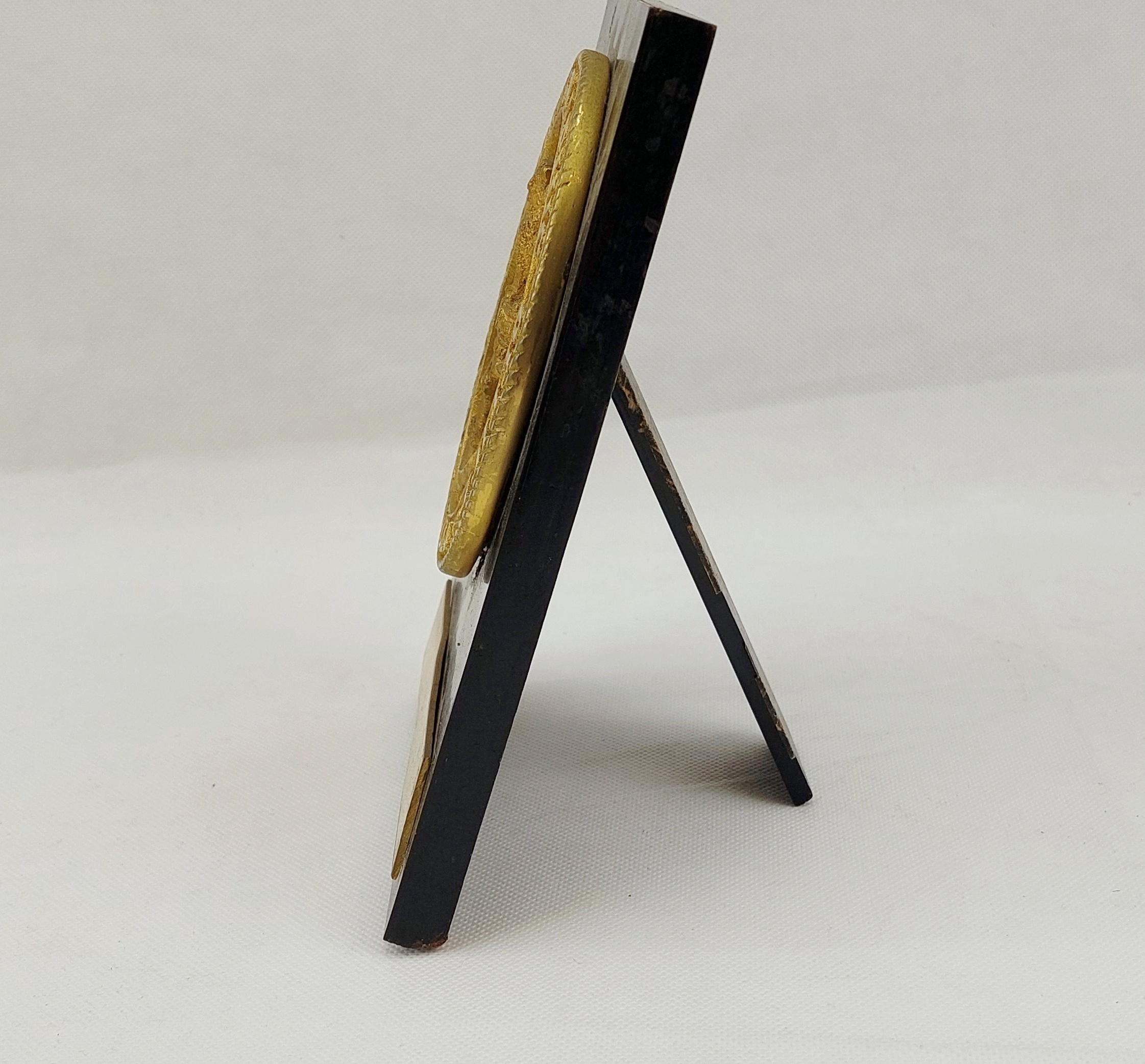 Brass India Naval Hydrographic Plaque On Easel Stand - Image 6