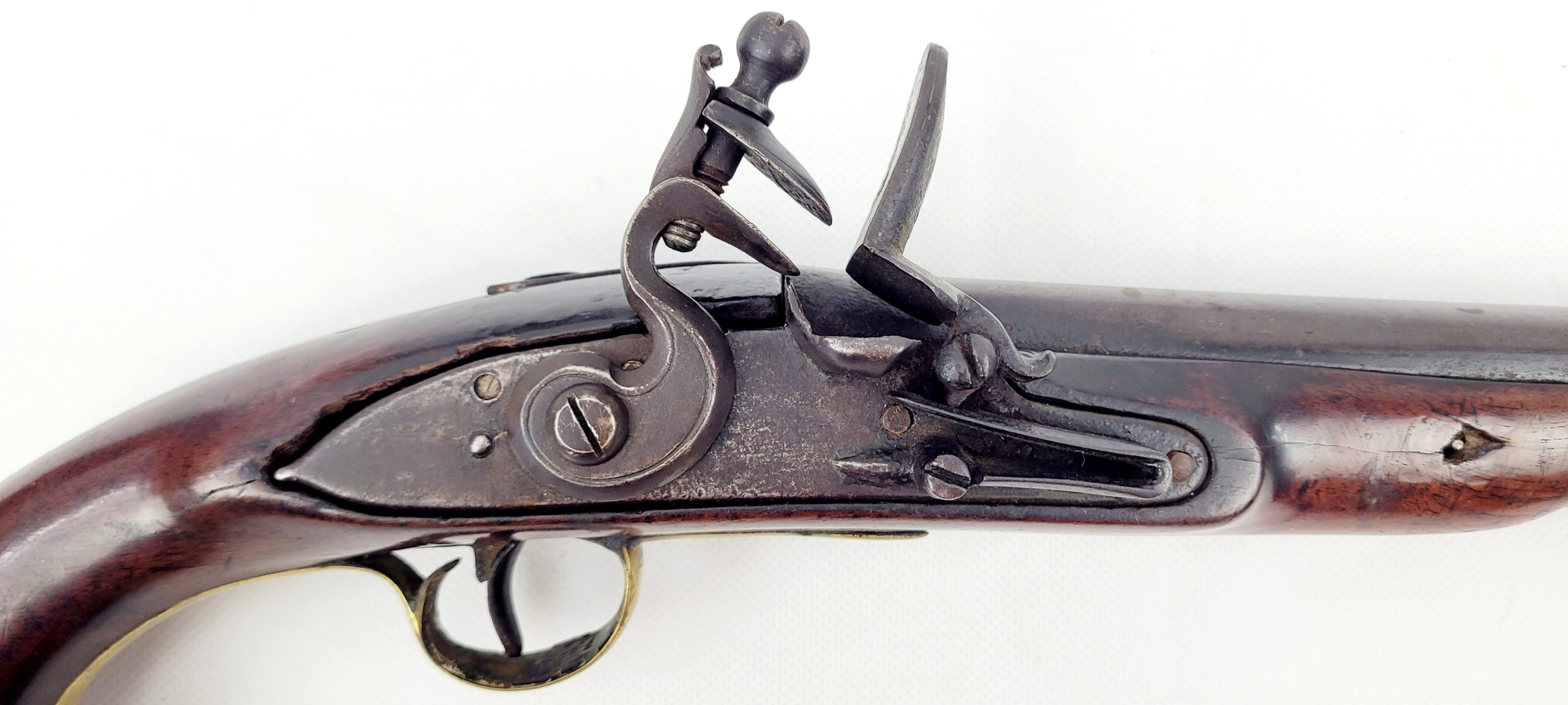 Cased Pair Of 18th Century British Officers Flintlock Pistols By Ketland - Image 6