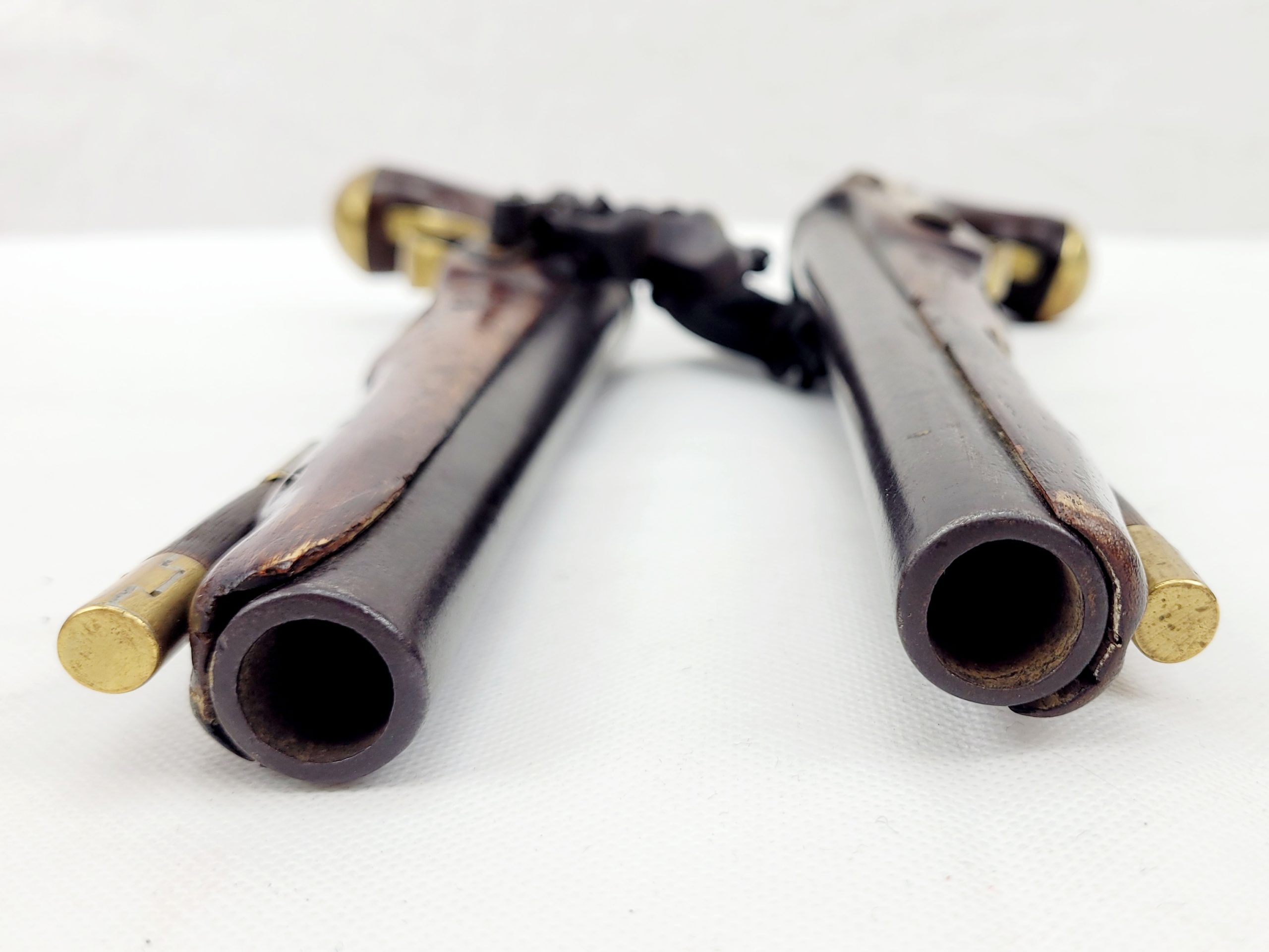 Cased Pair Of 18th Century British Officers Flintlock Pistols By Ketland - Image 4
