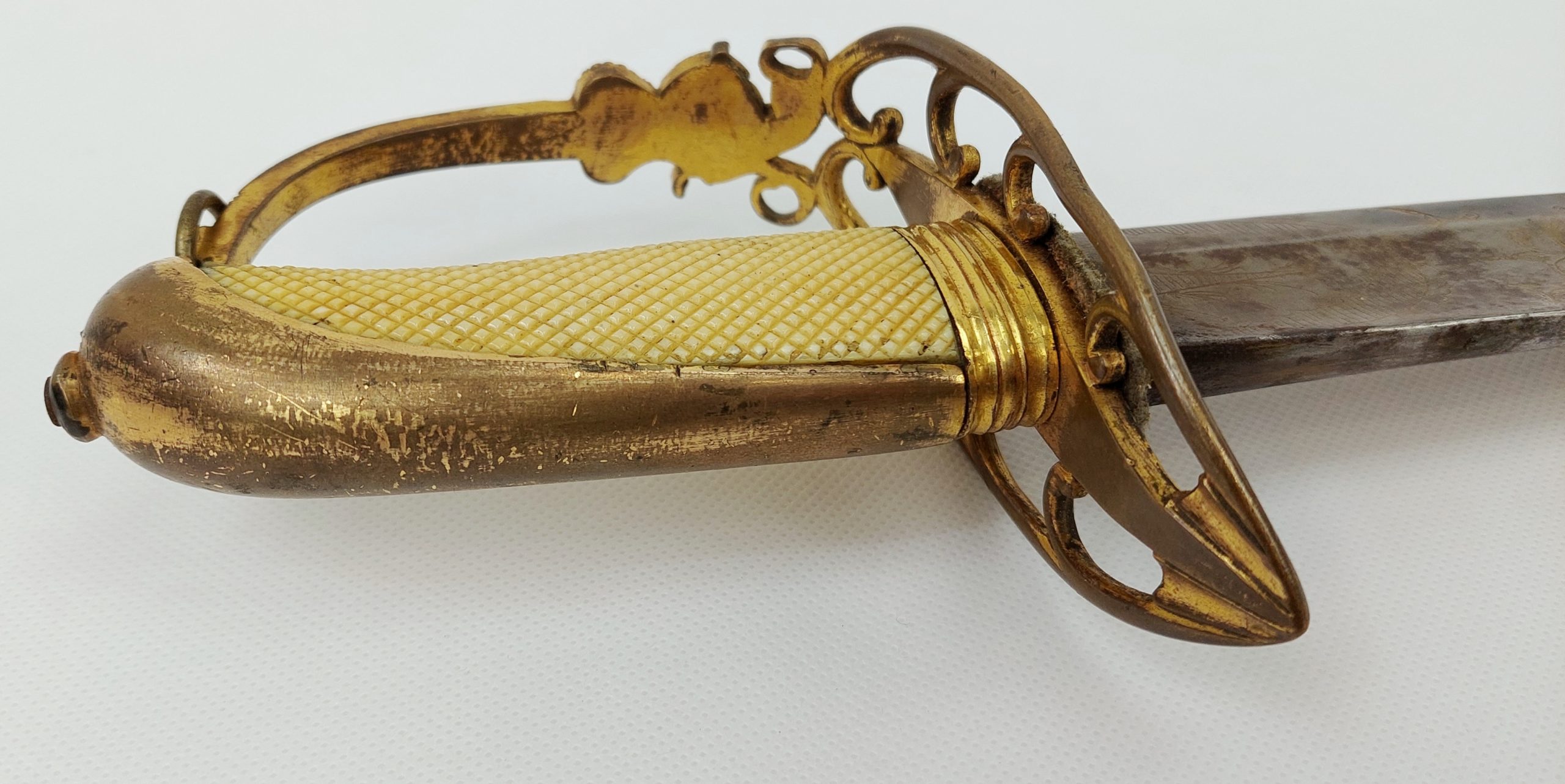 Circa 1803 Non Regulation Royal Marines Fighting Blue And Gilt Sabre By Hawkins Of Portsmouth - Image 15