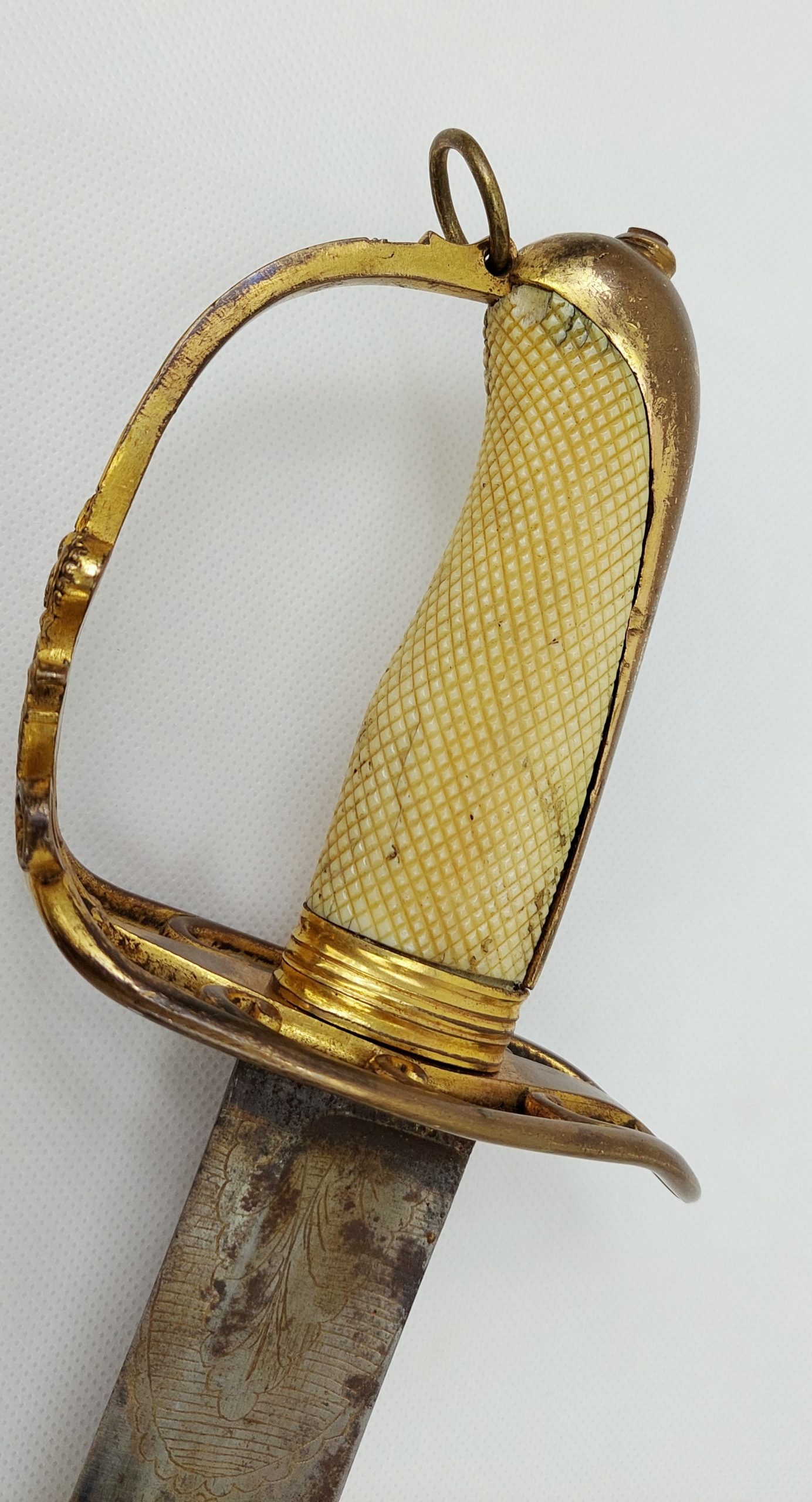 Circa 1803 Non Regulation Royal Marines Fighting Blue And Gilt Sabre By Hawkins Of Portsmouth - Image 23