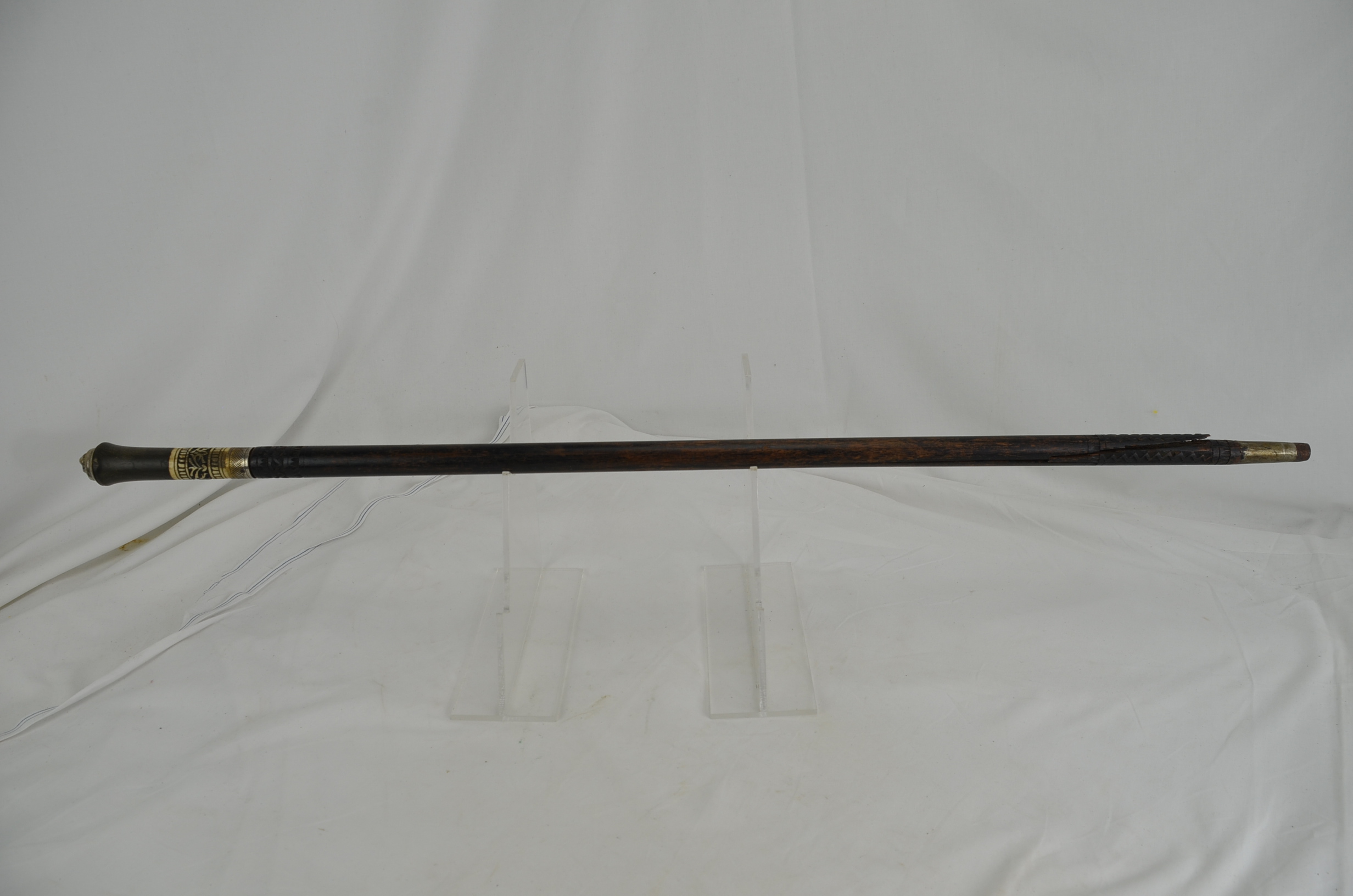 Authentic 19th Century Colonial Indian Stick Sword - Image 2