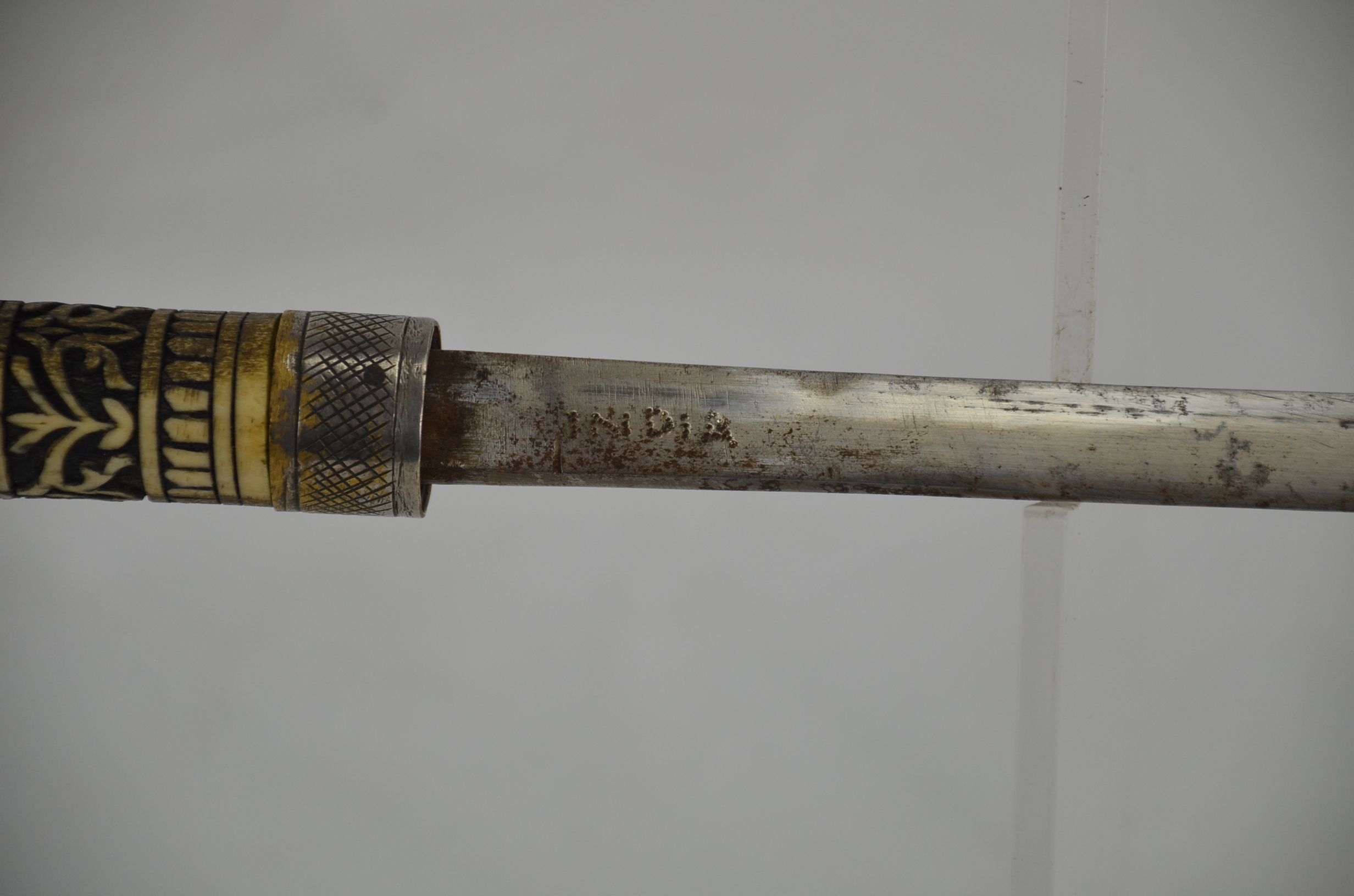 Authentic 19th Century Colonial Indian Stick Sword - Image 5