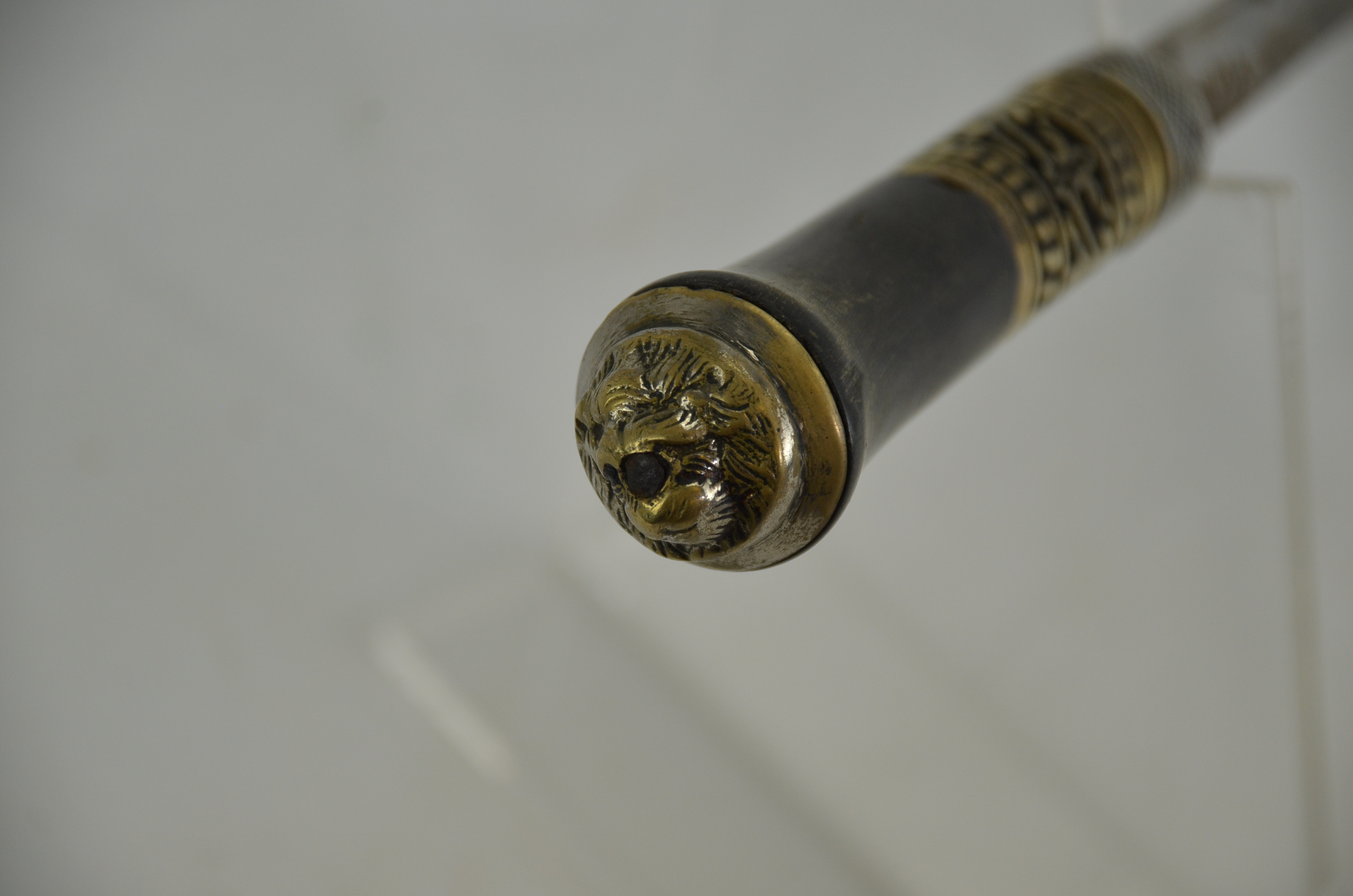 Authentic 19th Century Colonial Indian Stick Sword - Image 10