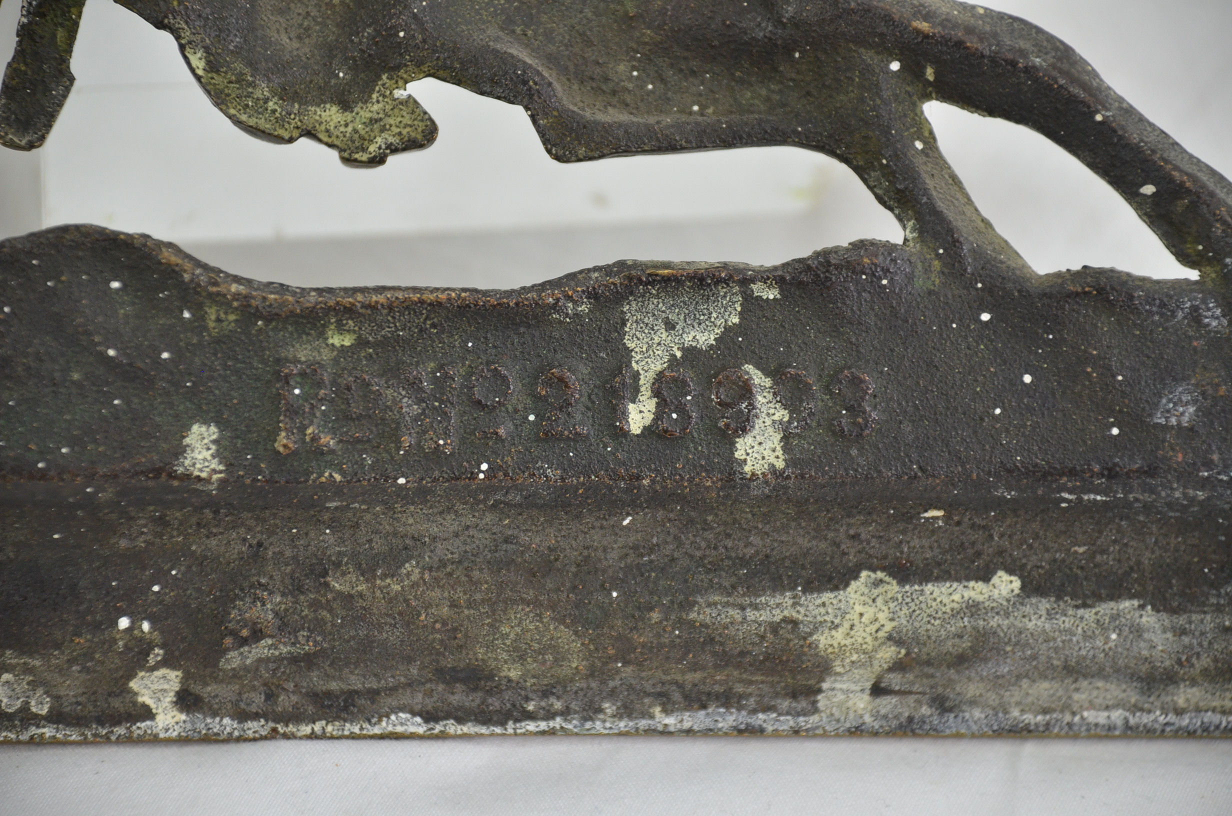 Bronze British Galloping Cavalryman Door Stop - Image 4
