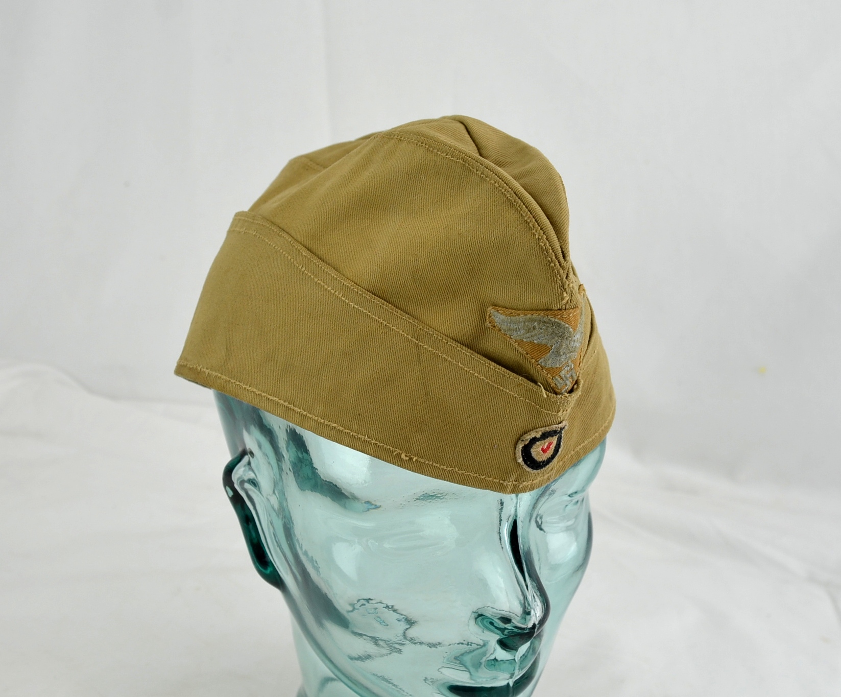 Authentic WW2 Luftwaffe Tropical Side Cap - Image 2