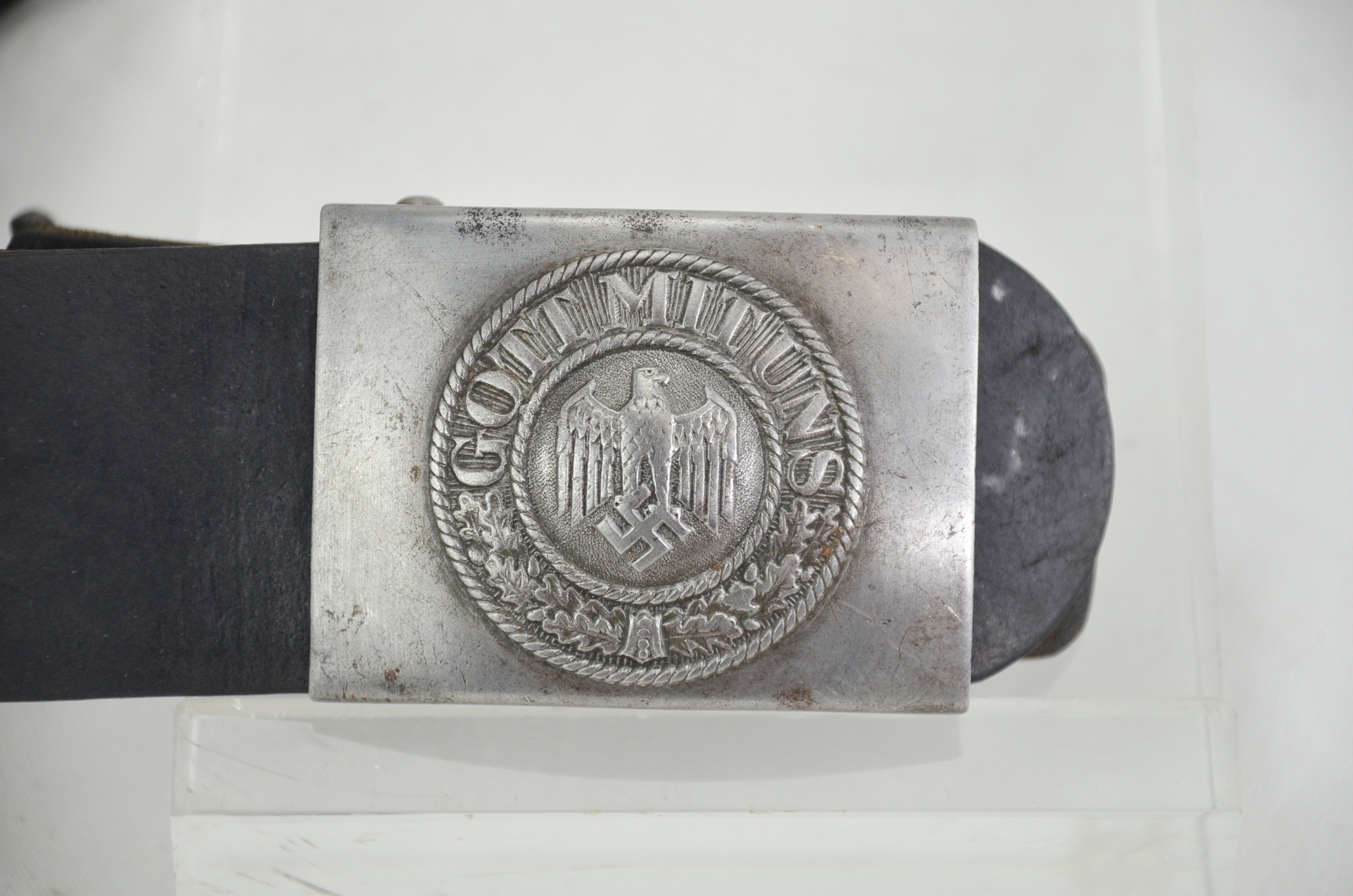 1940 Nazi Gott Mit Uns Belt and Buckle - Image 2