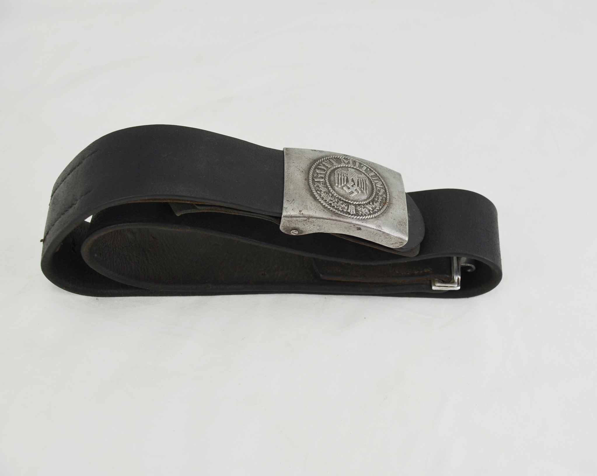 1940 Nazi Gott Mit Uns Belt and Buckle - Image 4