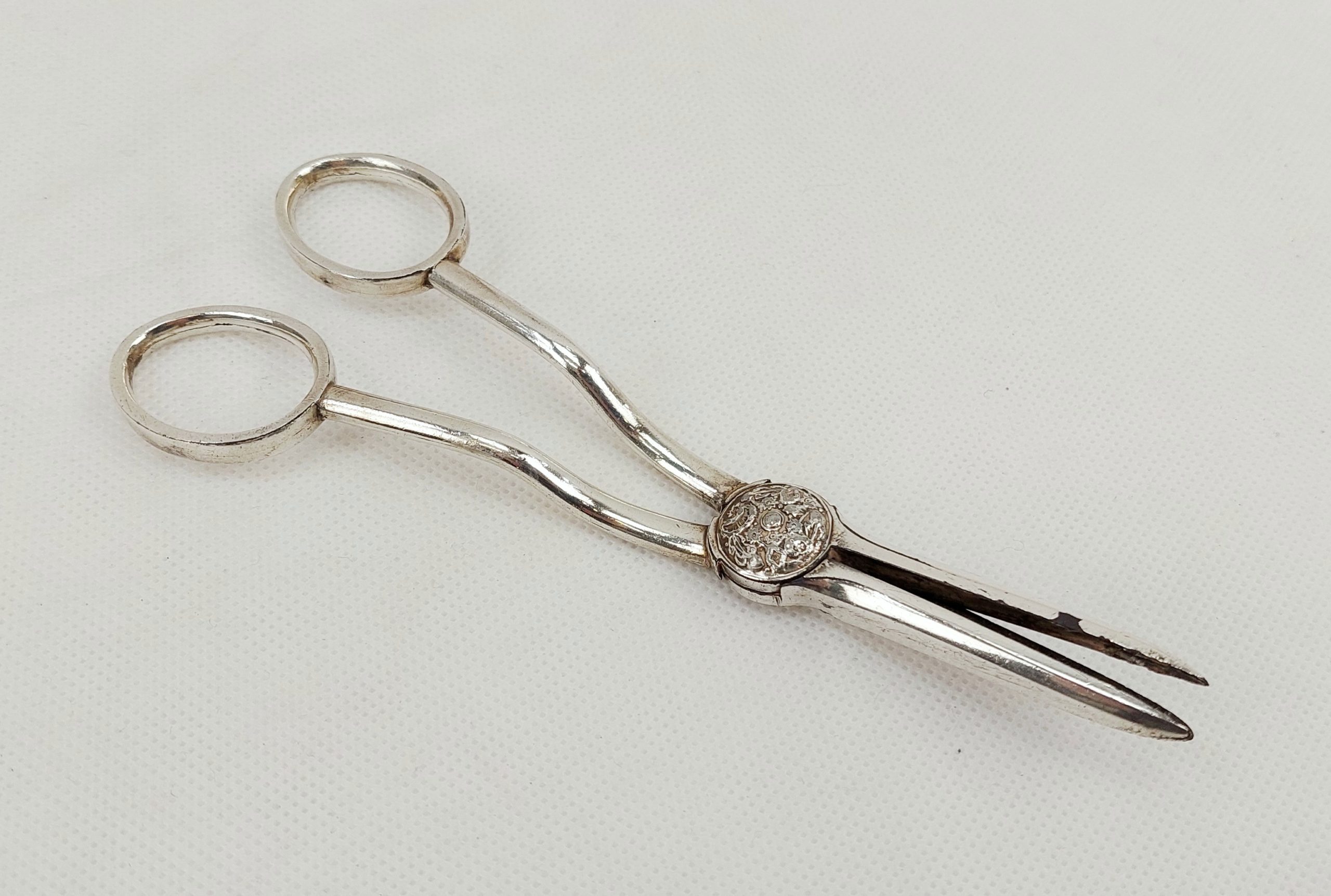 Edwardian Silver Plated Grape Scissors
