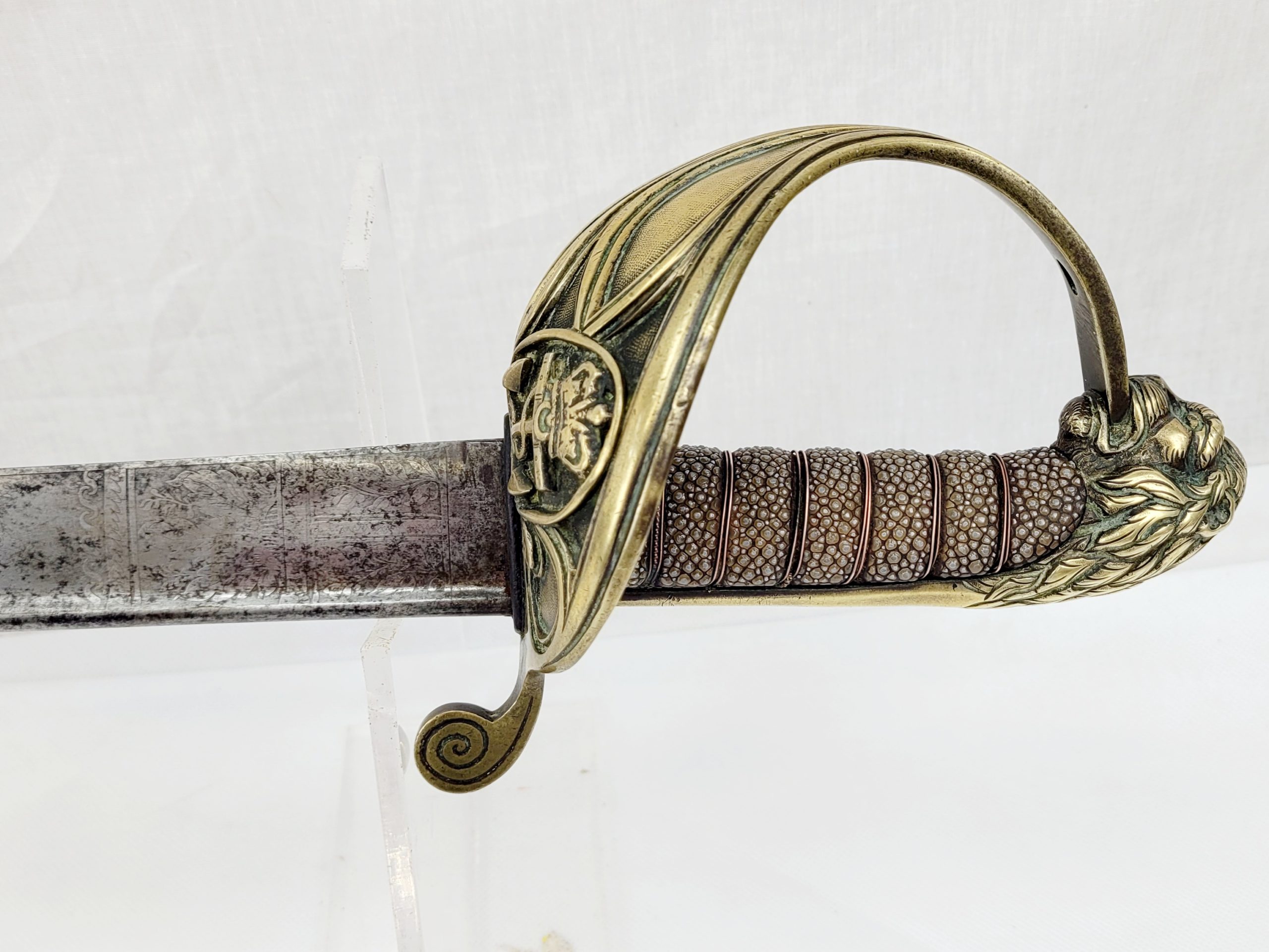 Fiske Of Portsmouth Early 1827 Pattern Royal Navy Officers Pipeback Sword - Image 7