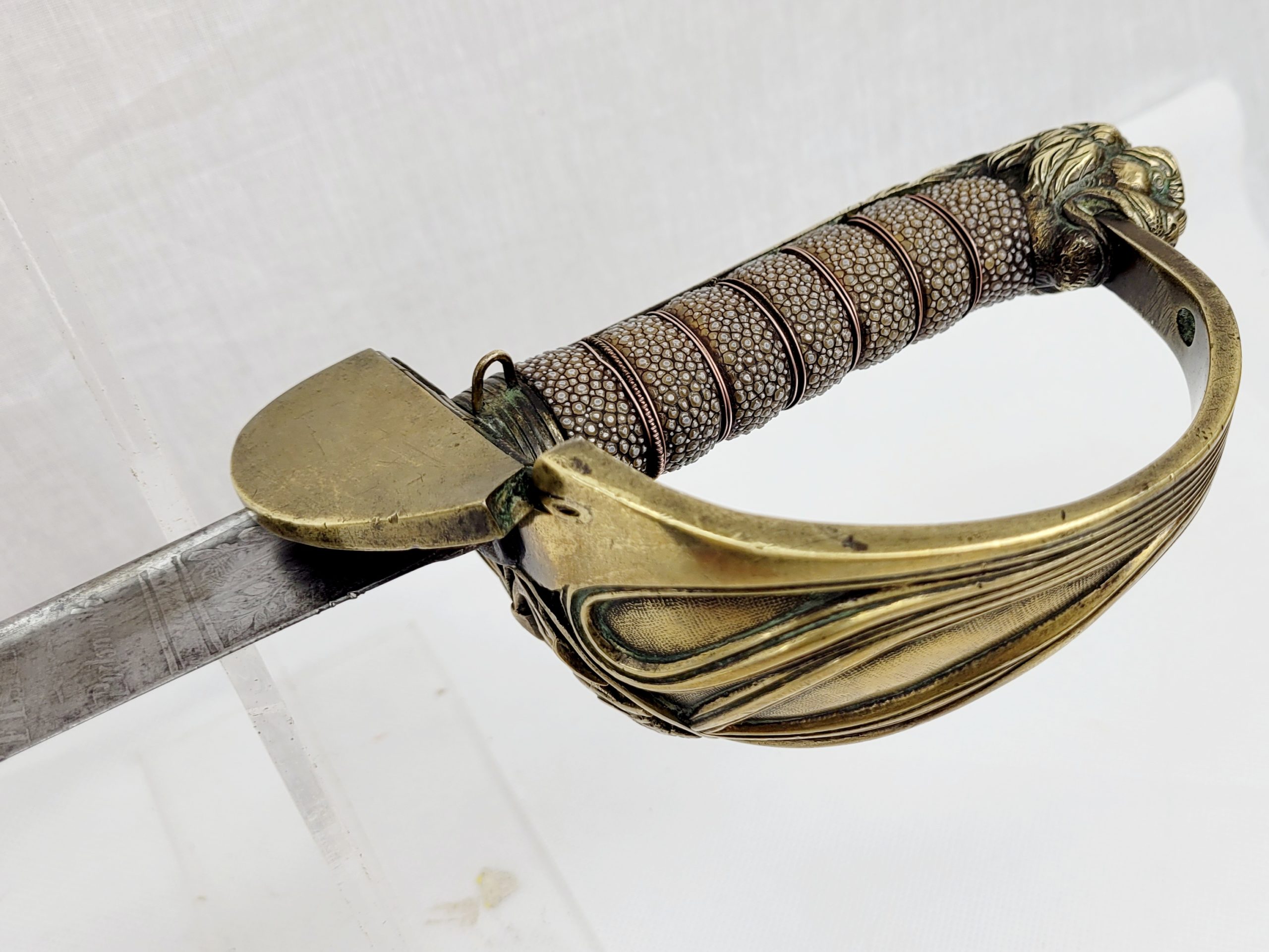 Fiske Of Portsmouth Early 1827 Pattern Royal Navy Officers Pipeback Sword - Image 6