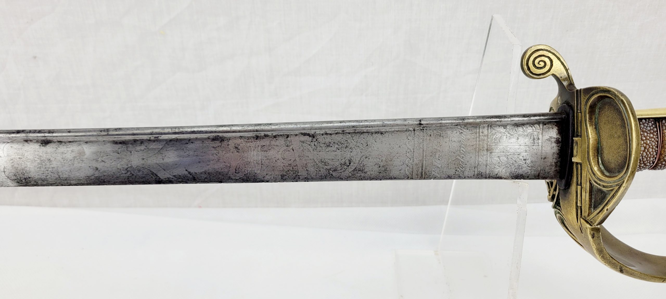 Fiske Of Portsmouth Early 1827 Pattern Royal Navy Officers Pipeback Sword - Image 12