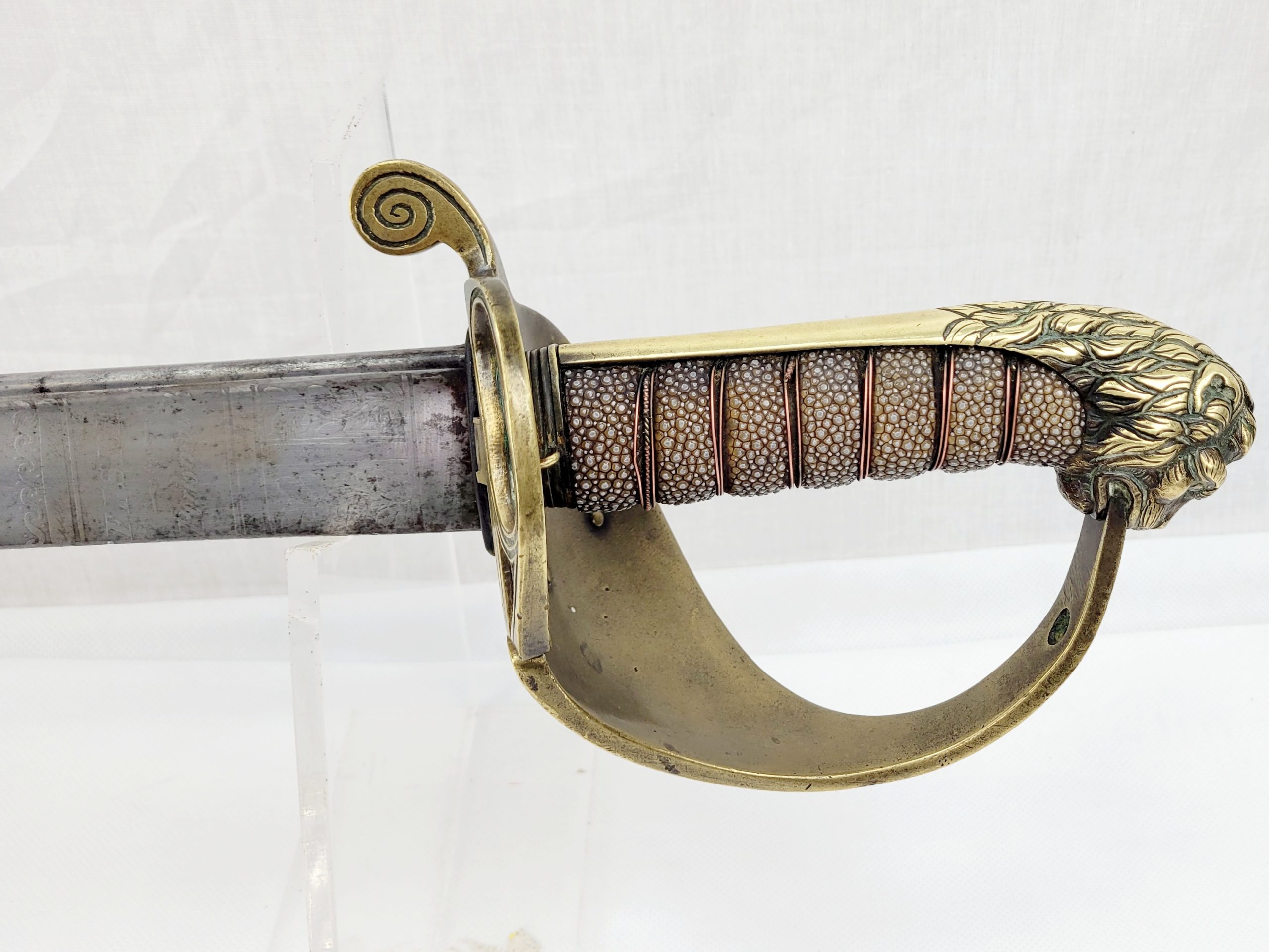 Fiske Of Portsmouth Early 1827 Pattern Royal Navy Officers Pipeback Sword - Image 5
