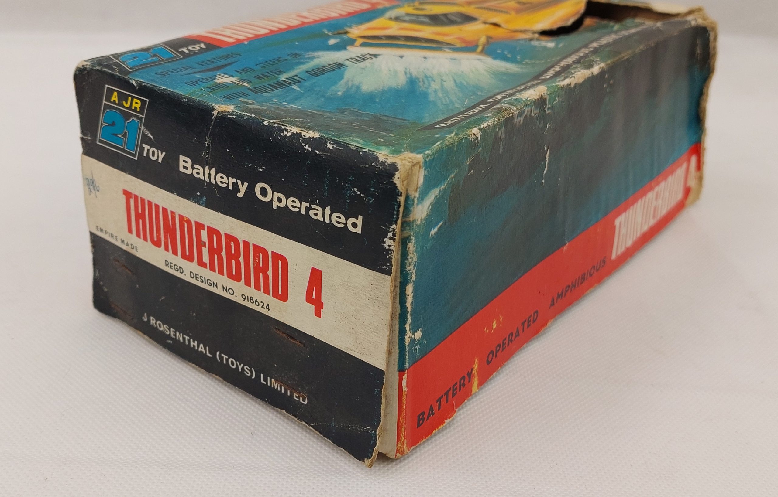 JR 21 Toys Rosenthal Gerry Anderson Battery Operated Thunderbird 4 In Box c1960’s - Image 13