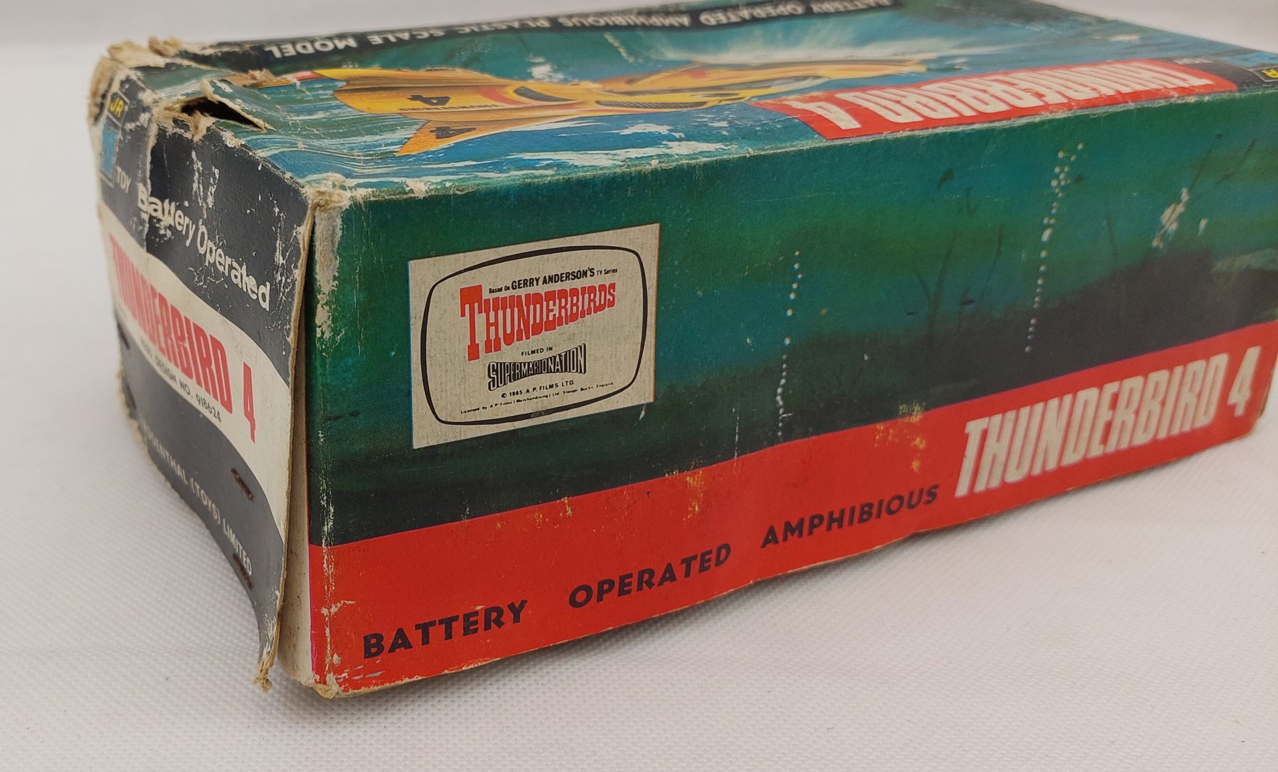 JR 21 Toys Rosenthal Gerry Anderson Battery Operated Thunderbird 4 In Box c1960’s - Image 15