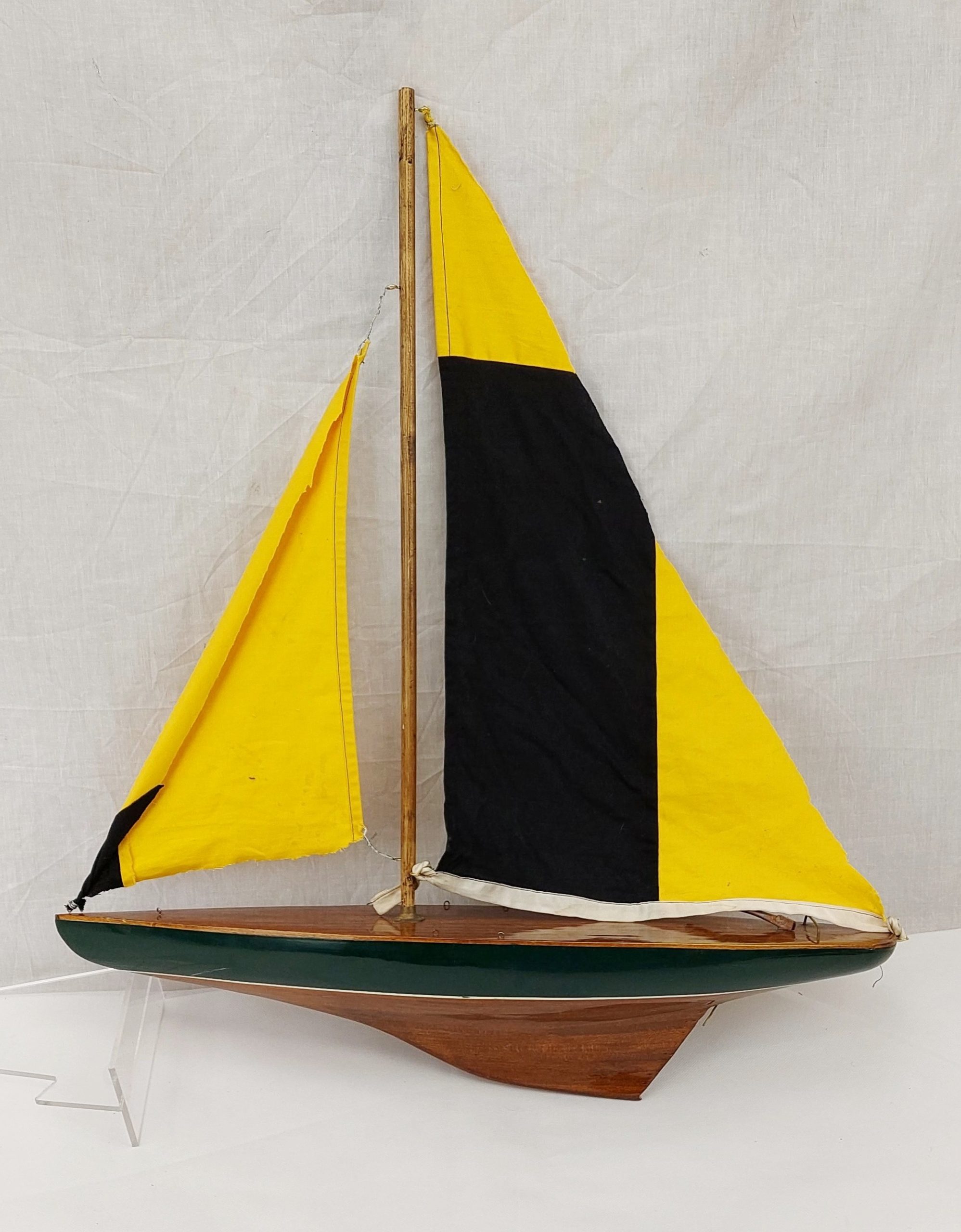 Vintage Wooden Pond Yacht #2*