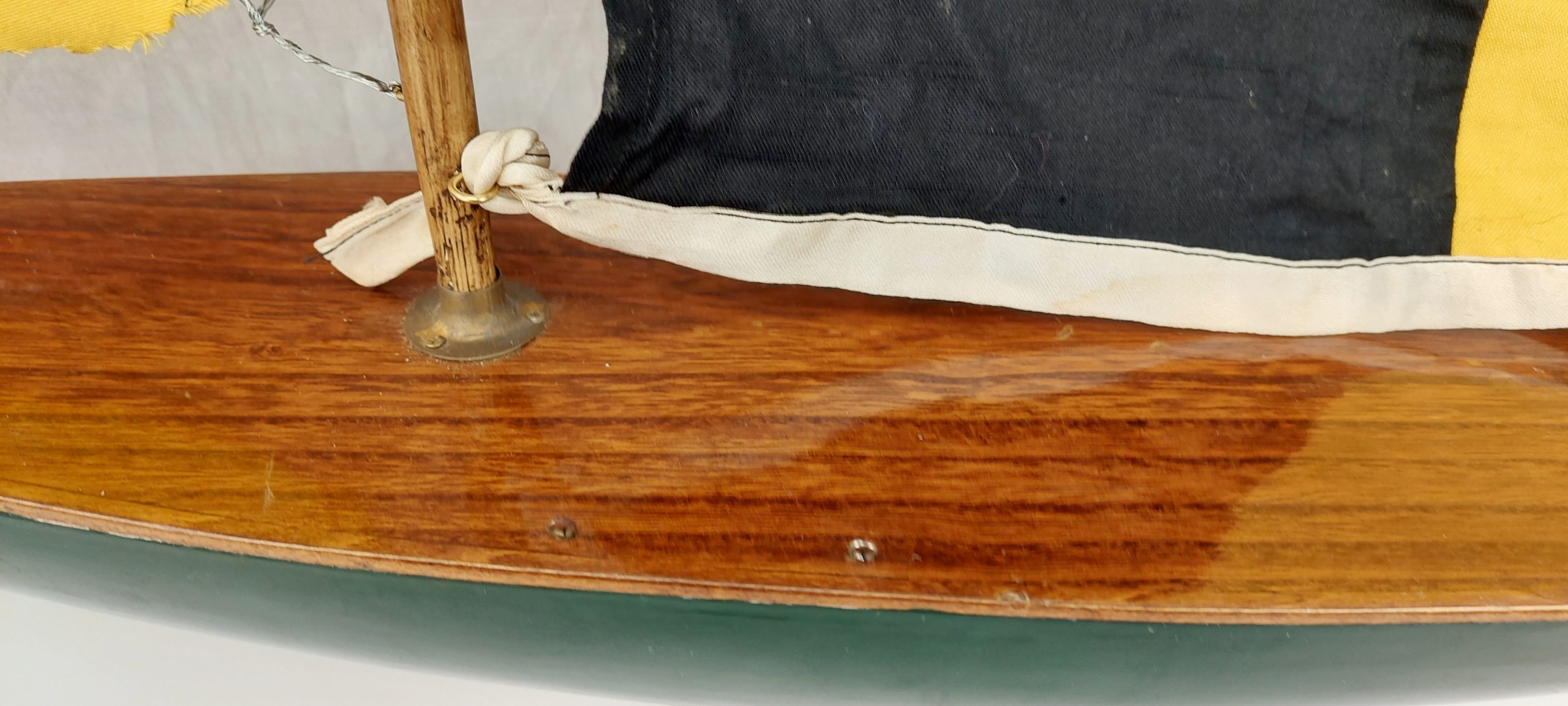 Vintage Wooden Pond Yacht #2* - Image 7
