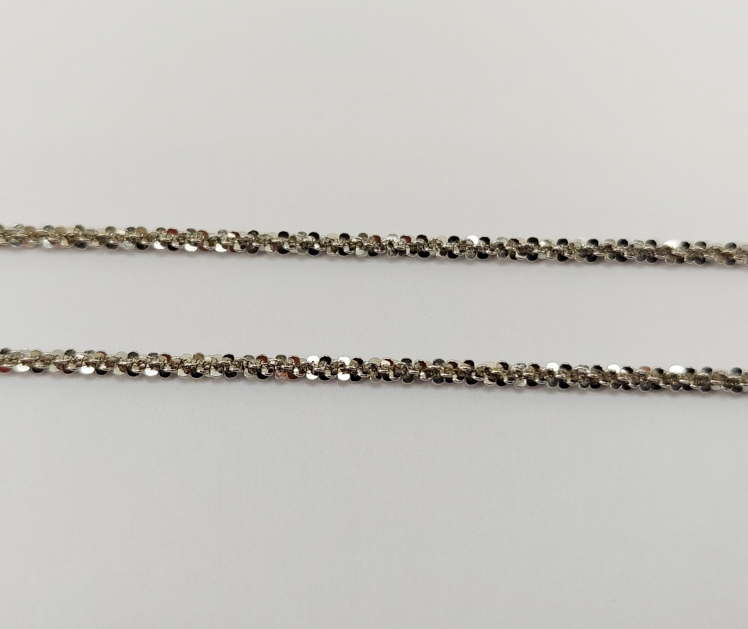 Sterling Silver Articulated Pendant Chain Necklace 24 Inches - Image 8