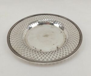 Pierced Small Silver Plate Tray
