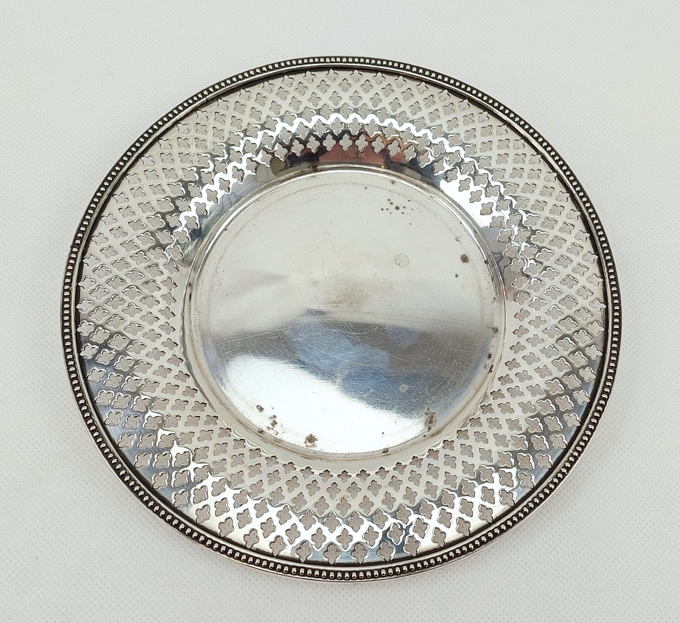 Pierced Small Silver Plate Tray - Image 5