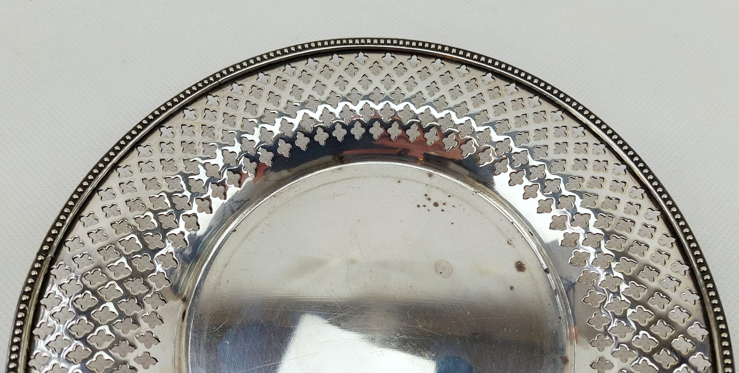 Pierced Small Silver Plate Tray - Image 4