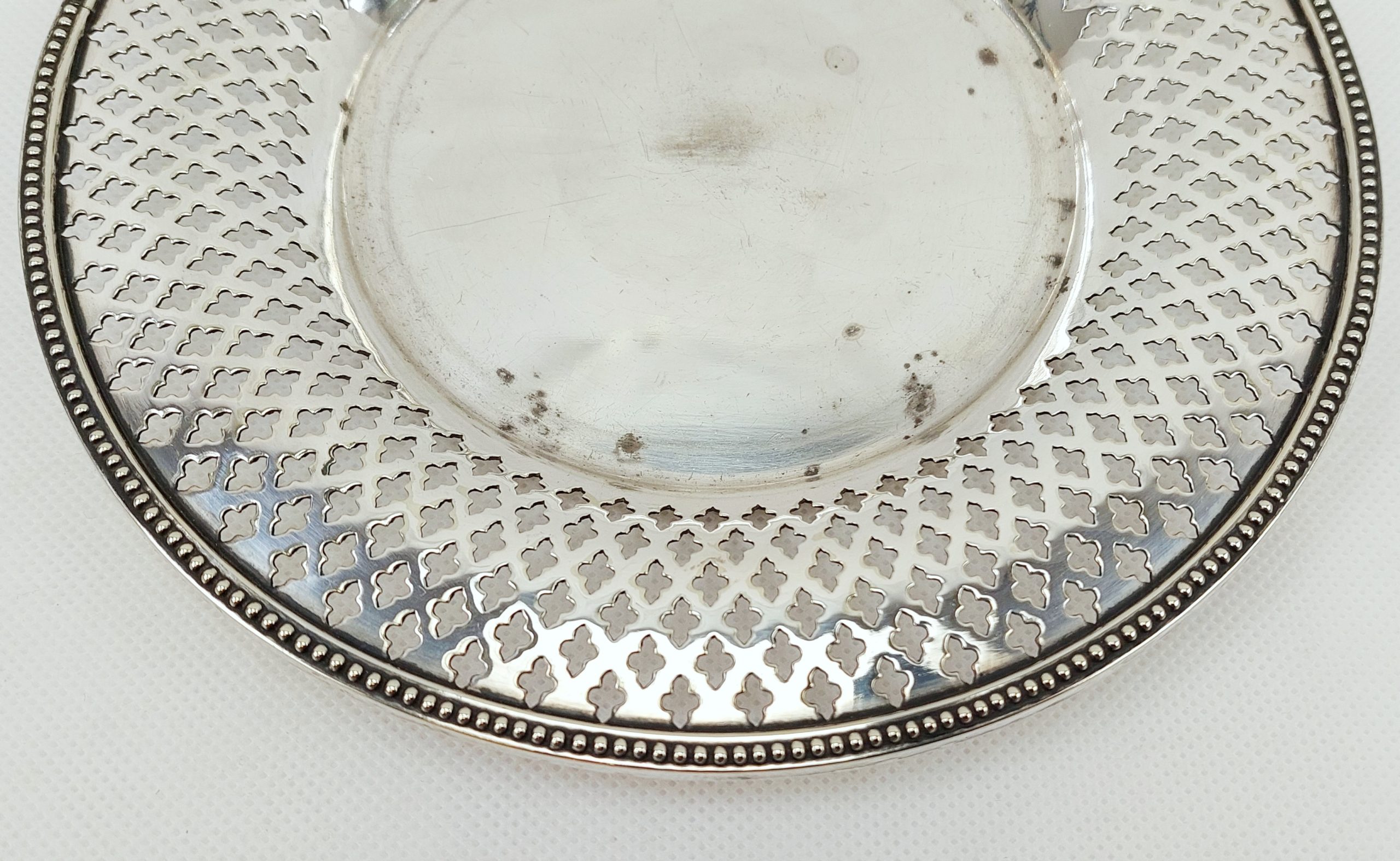Pierced Small Silver Plate Tray - Image 3