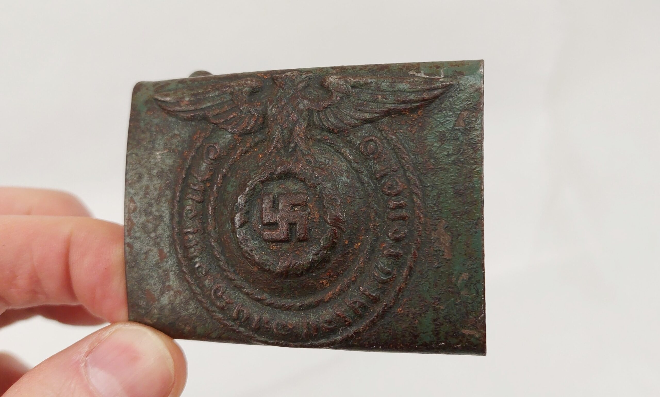 Rare Nazi Waffen SS Belt Buckle - Image 6