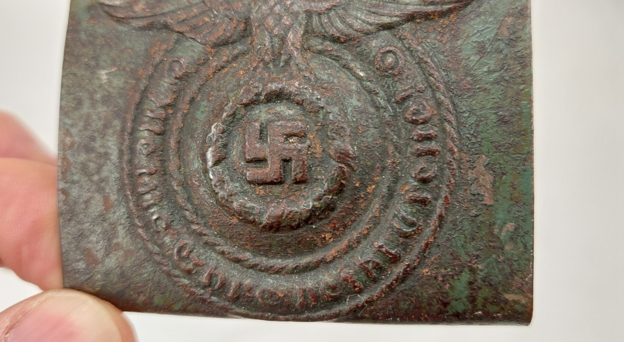 Rare Nazi Waffen SS Belt Buckle - Image 8