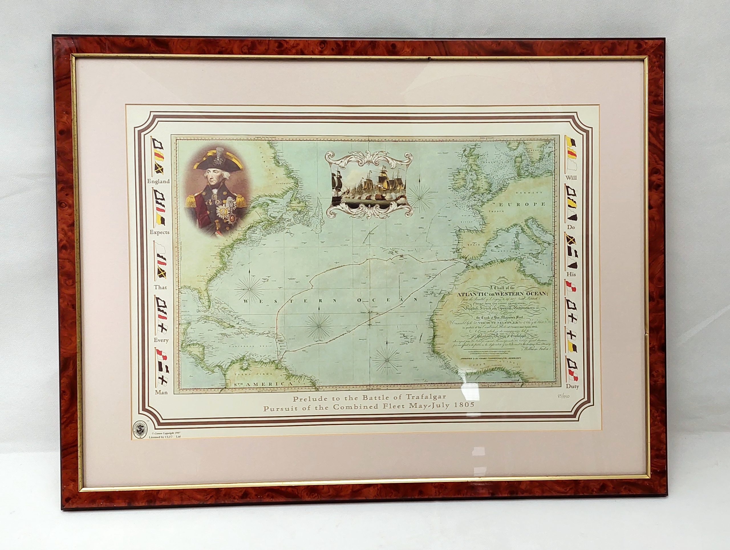 Royal Doulton Admiralty Collection Prelude To The Battle Of Trafalgar 1805 Limited Edition Print