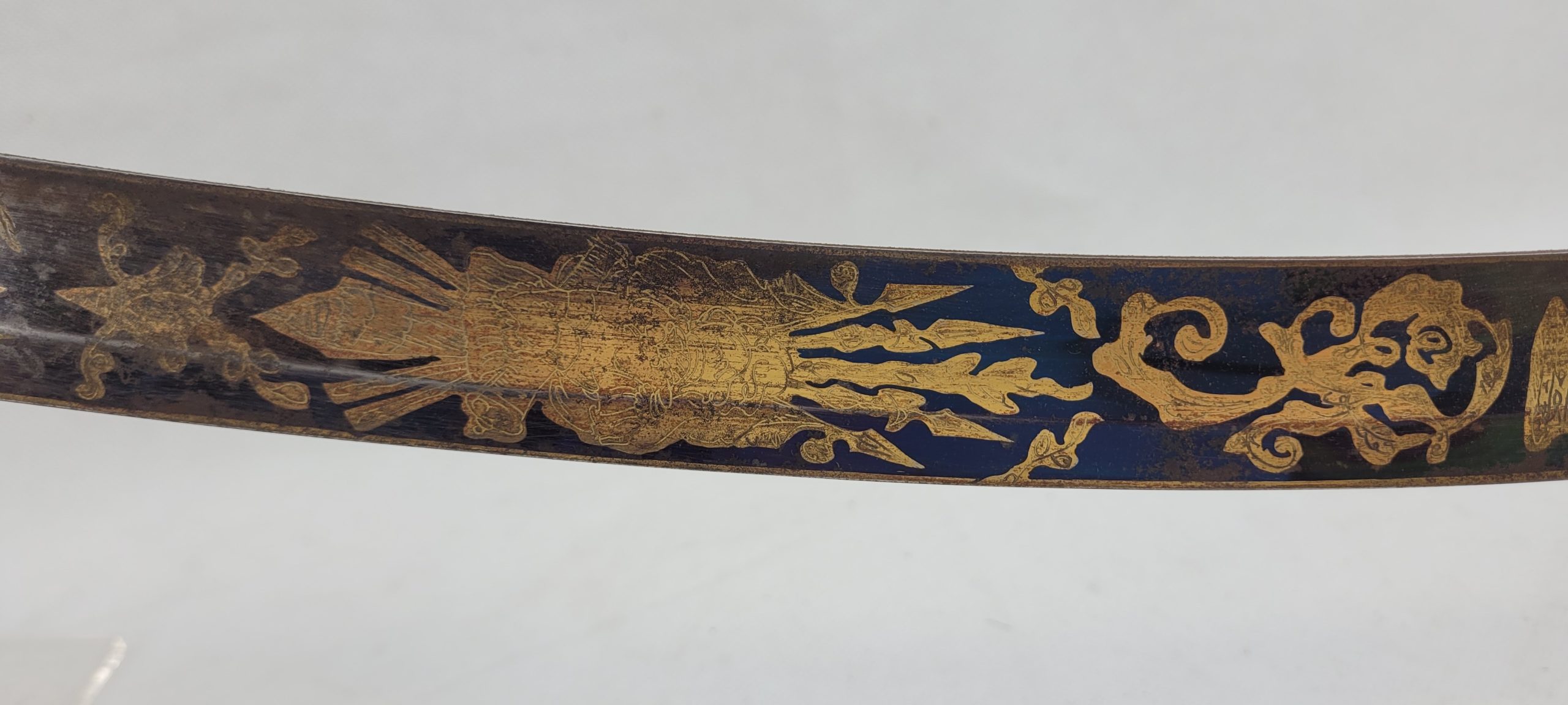 1803 Pattern Flank Company Light Infantry Officers Blue And Gilt Sabre Sword - Image 8