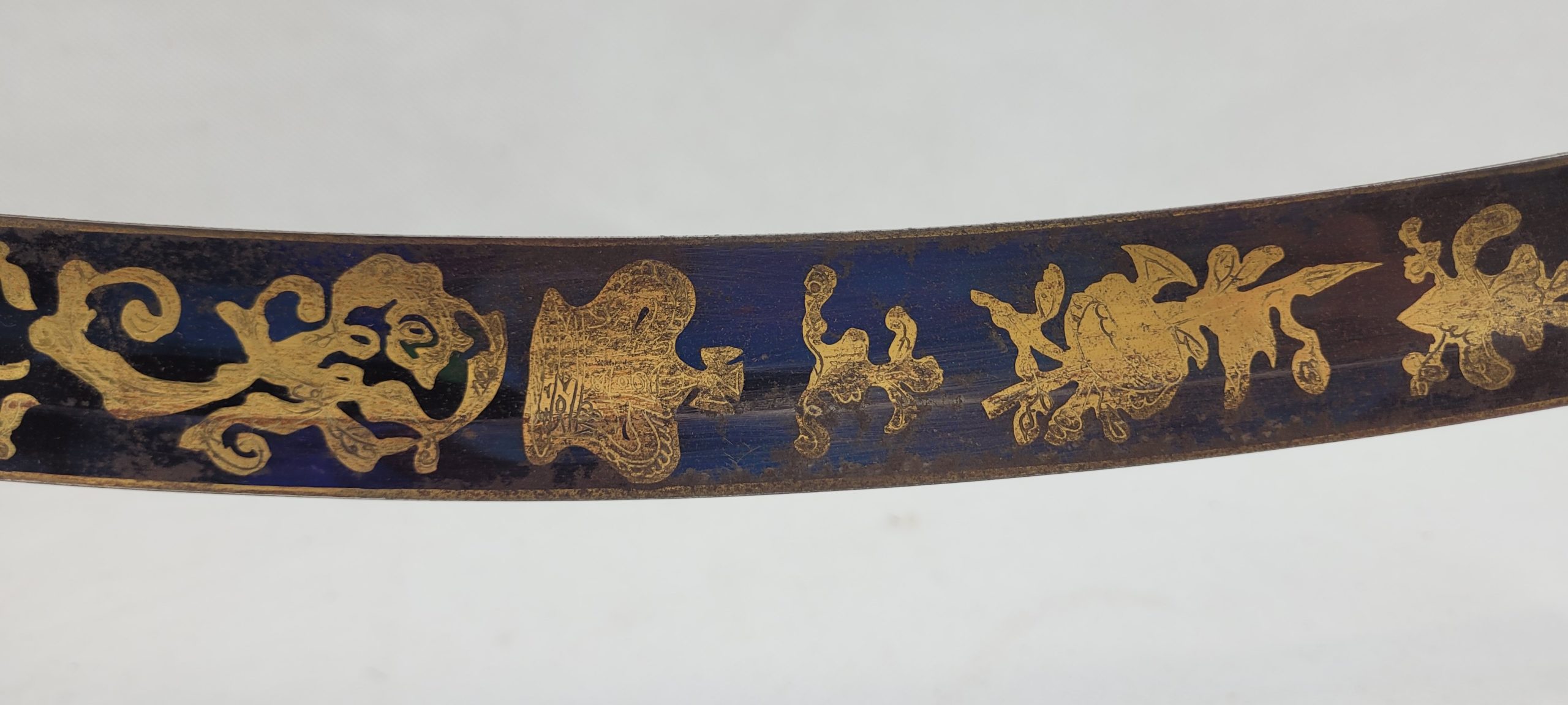 1803 Pattern Flank Company Light Infantry Officers Blue And Gilt Sabre Sword - Image 7