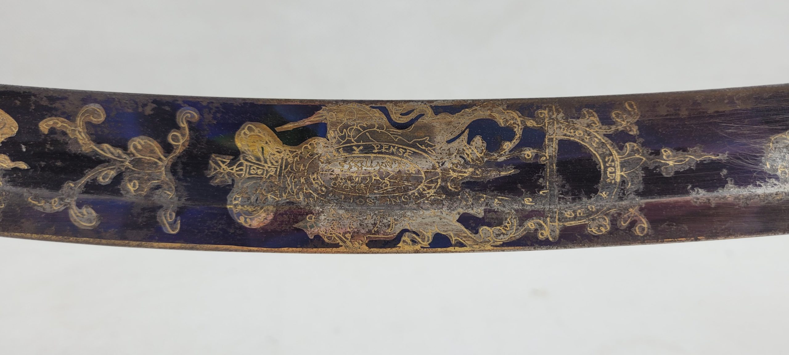 1803 Pattern Flank Company Light Infantry Officers Blue And Gilt Sabre Sword - Image 5