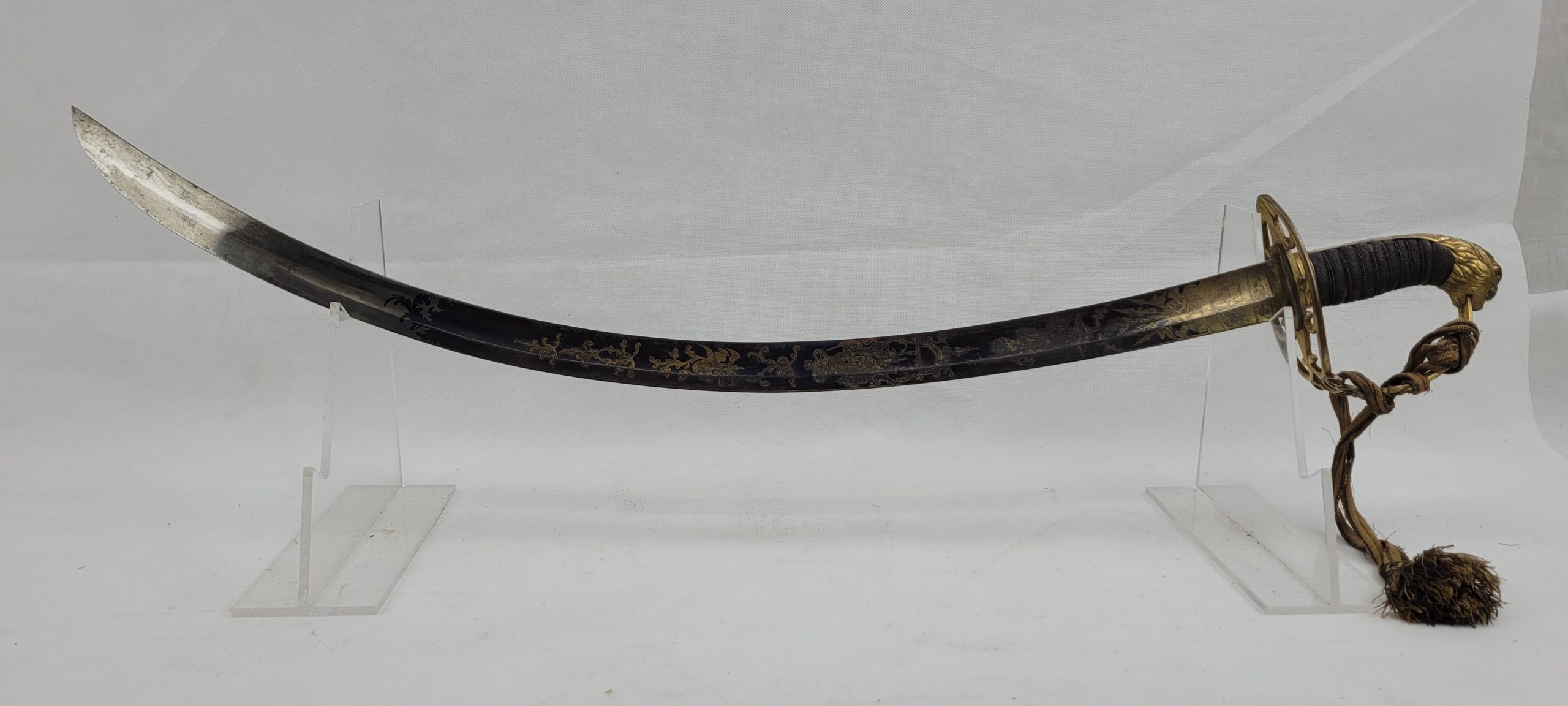 1803 Pattern Flank Company Light Infantry Officers Blue And Gilt Sabre Sword - Image 3