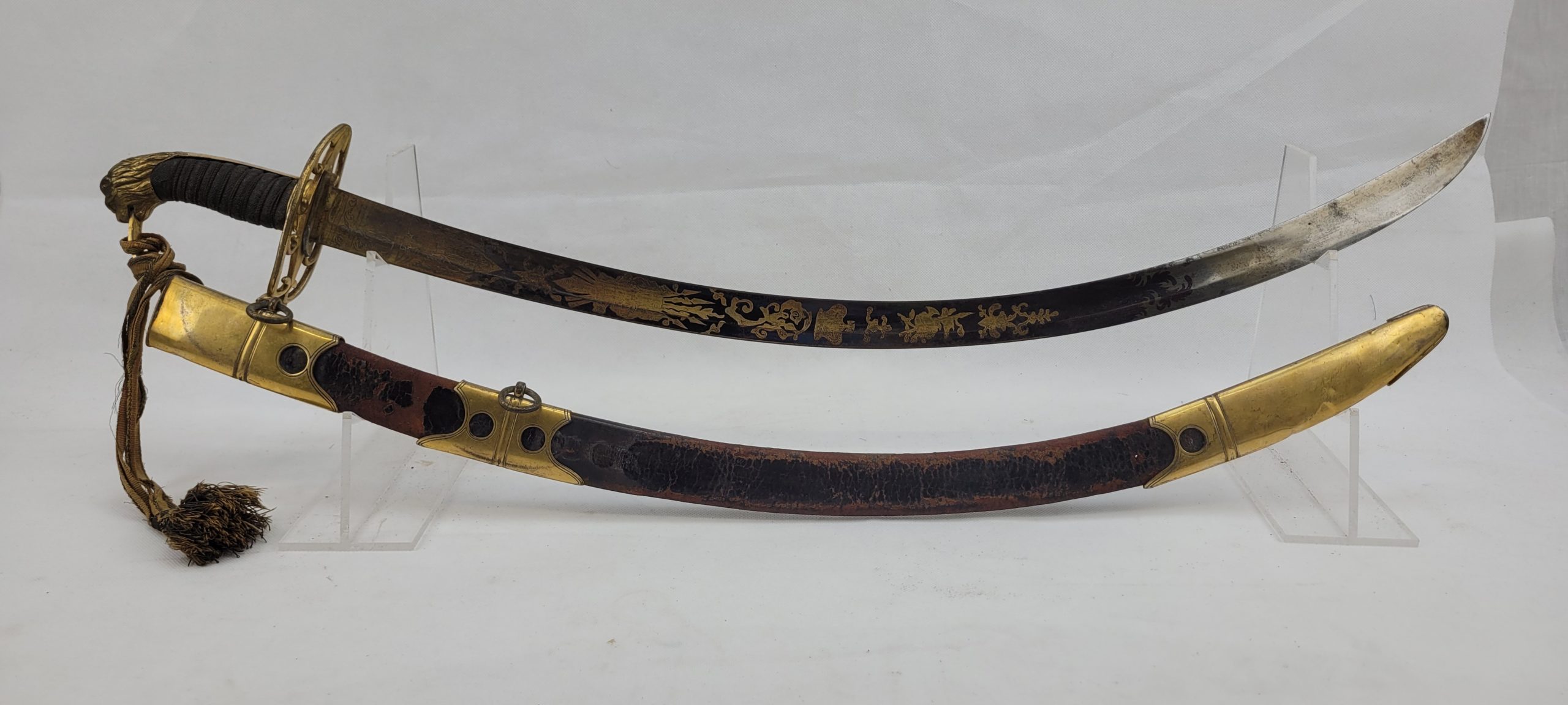 1803 Pattern Flank Company Light Infantry Officers Blue And Gilt Sabre Sword