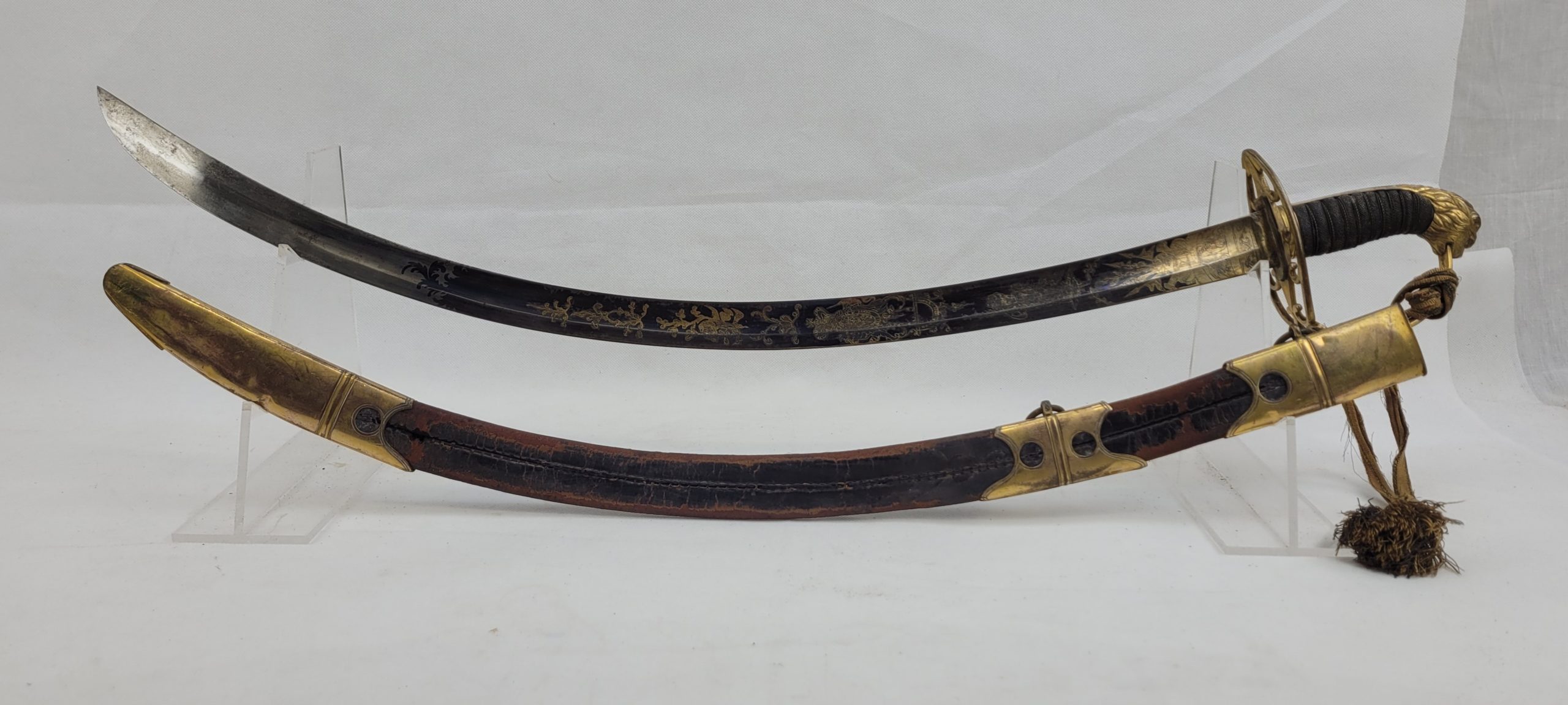 1803 Pattern Flank Company Light Infantry Officers Blue And Gilt Sabre Sword - Image 18