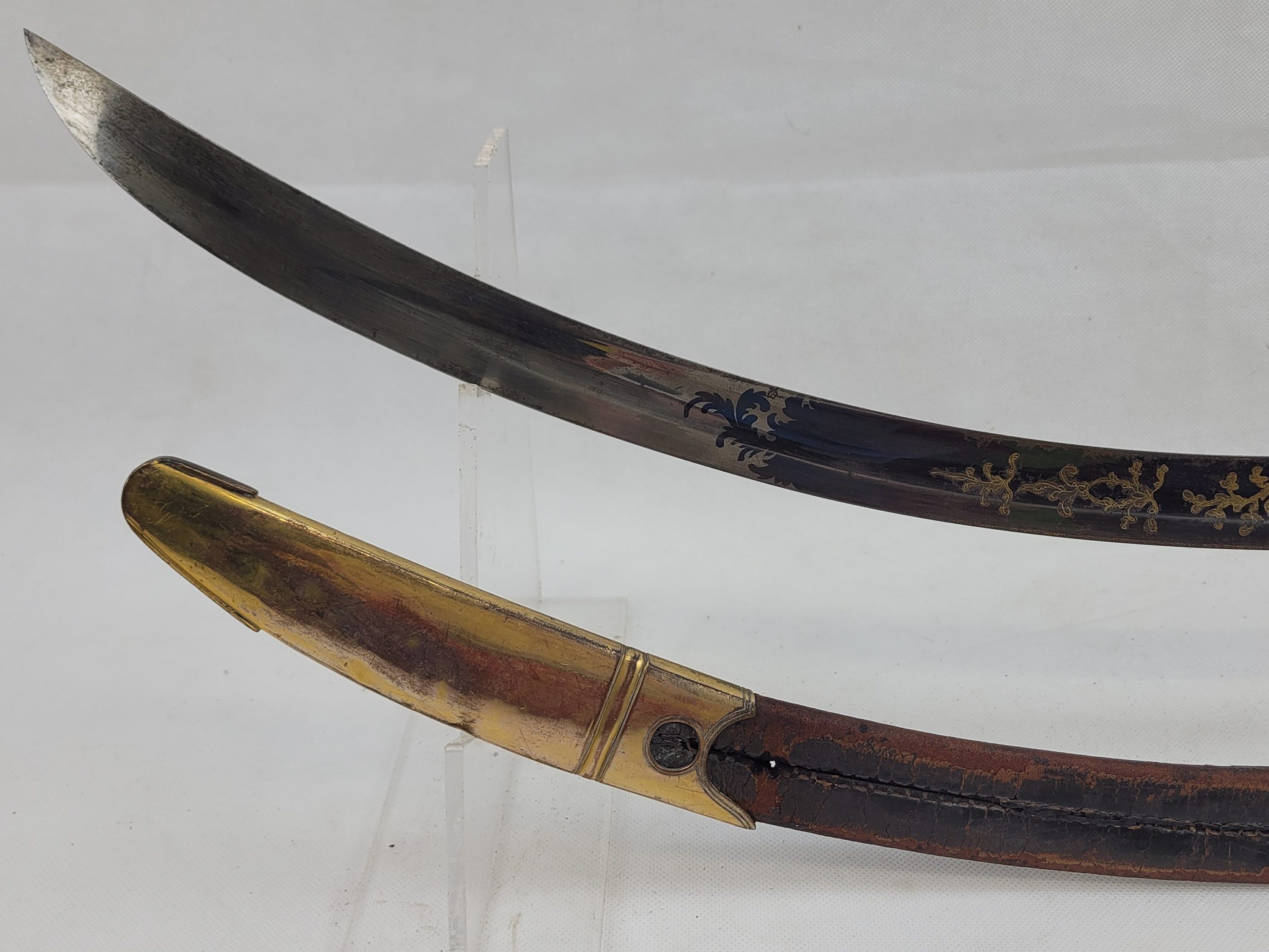 1803 Pattern Flank Company Light Infantry Officers Blue And Gilt Sabre Sword - Image 17