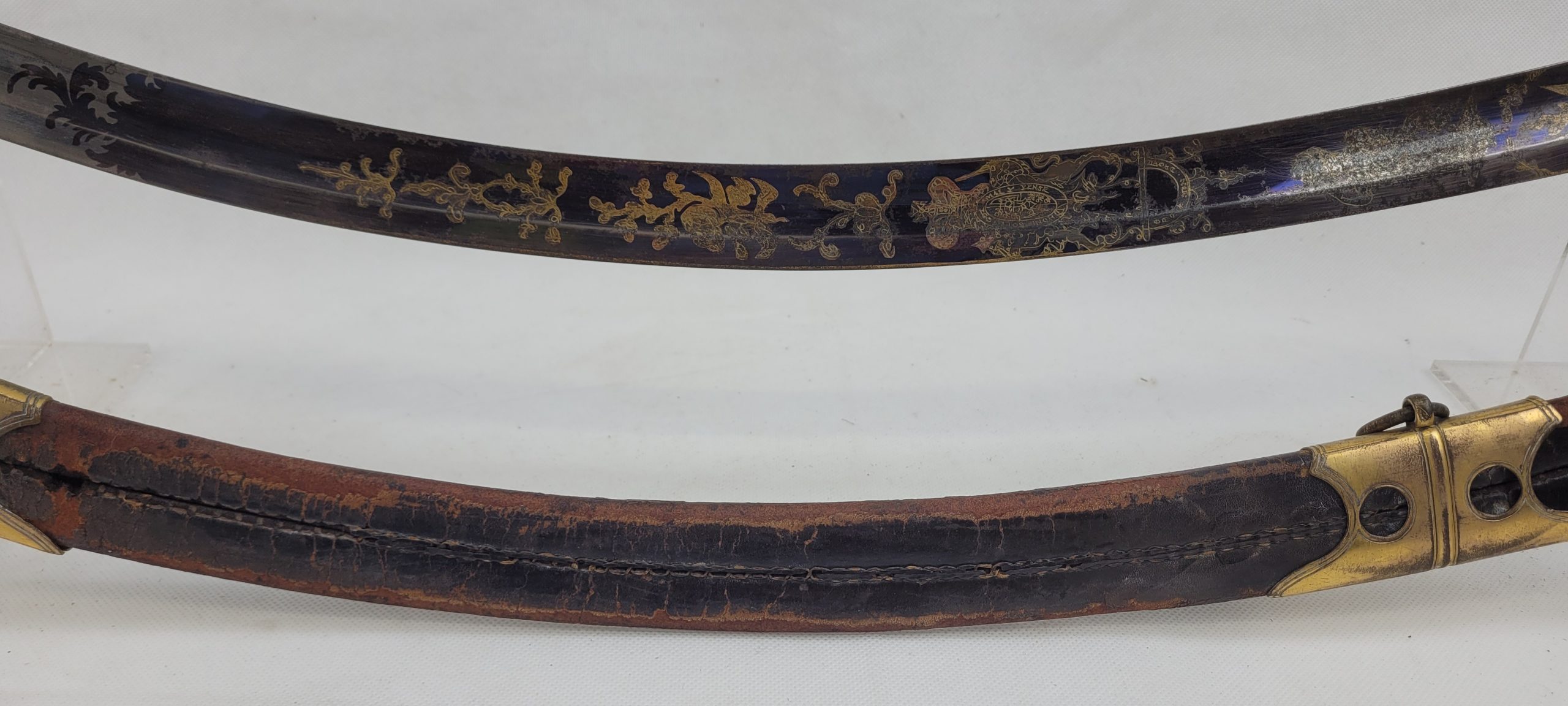 1803 Pattern Flank Company Light Infantry Officers Blue And Gilt Sabre Sword - Image 16