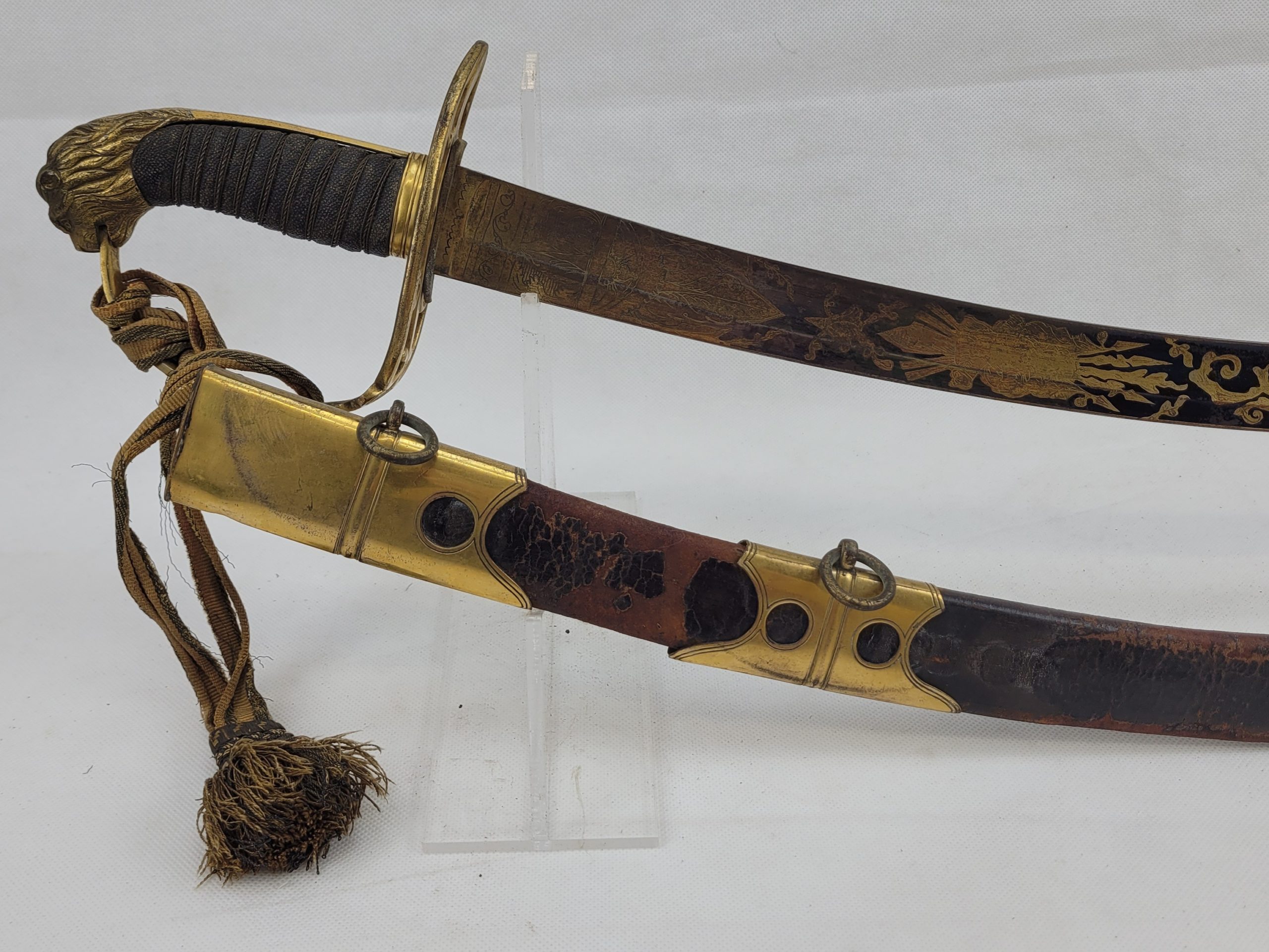 1803 Pattern Flank Company Light Infantry Officers Blue And Gilt Sabre Sword - Image 14
