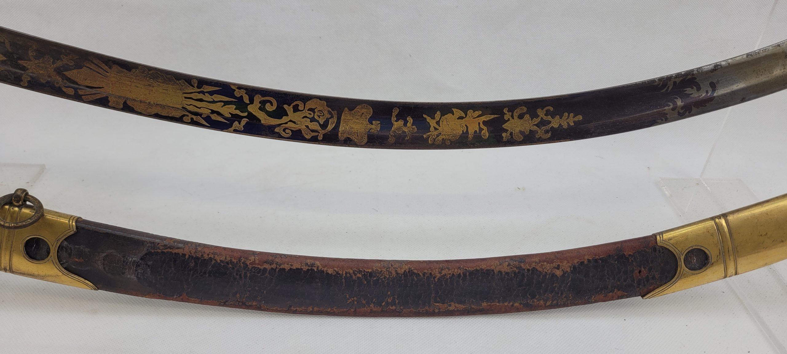 1803 Pattern Flank Company Light Infantry Officers Blue And Gilt Sabre Sword - Image 13