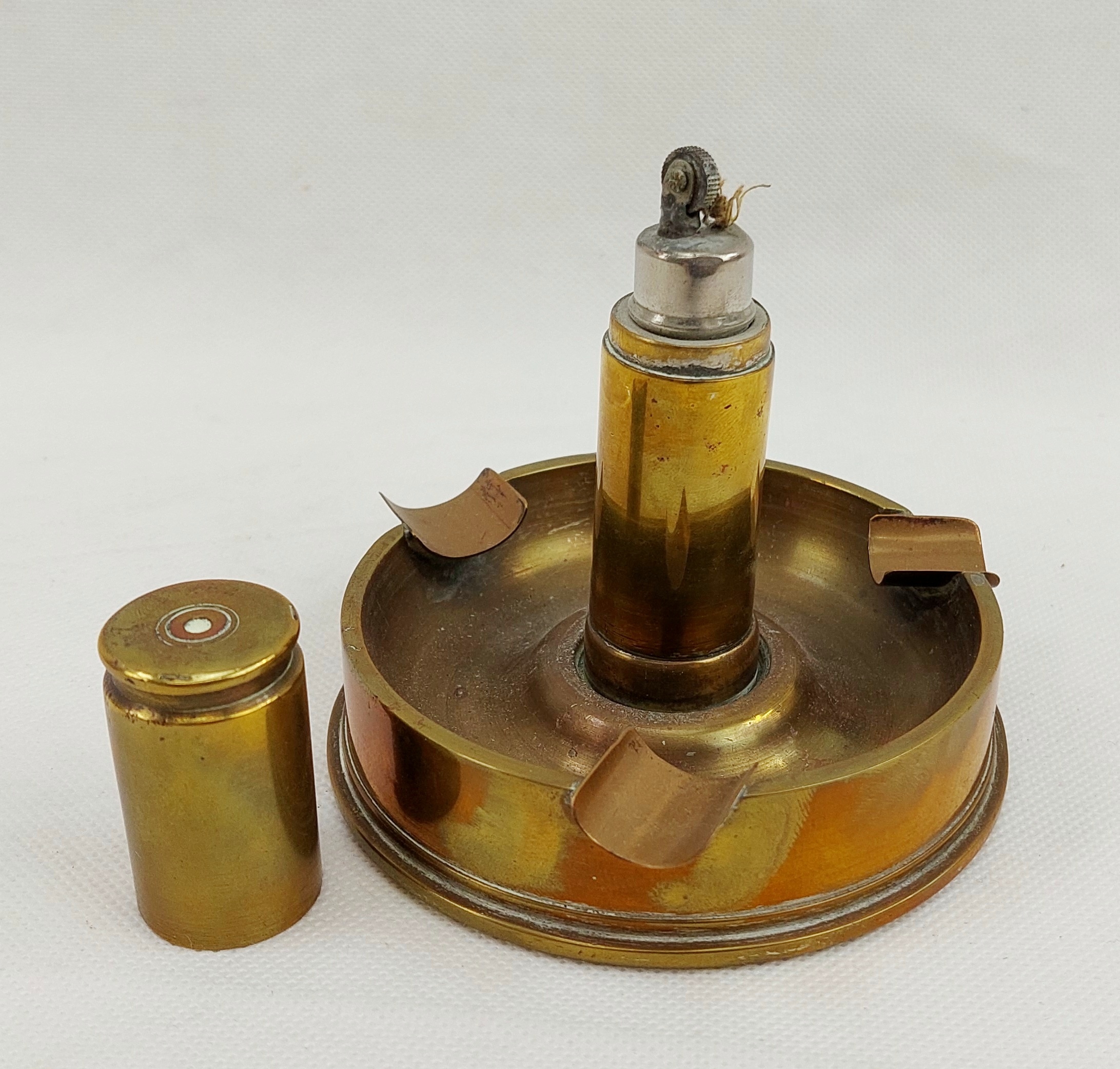 1938 25 Pounder Trench Art Shell Case Table Lighter And Ashtray*