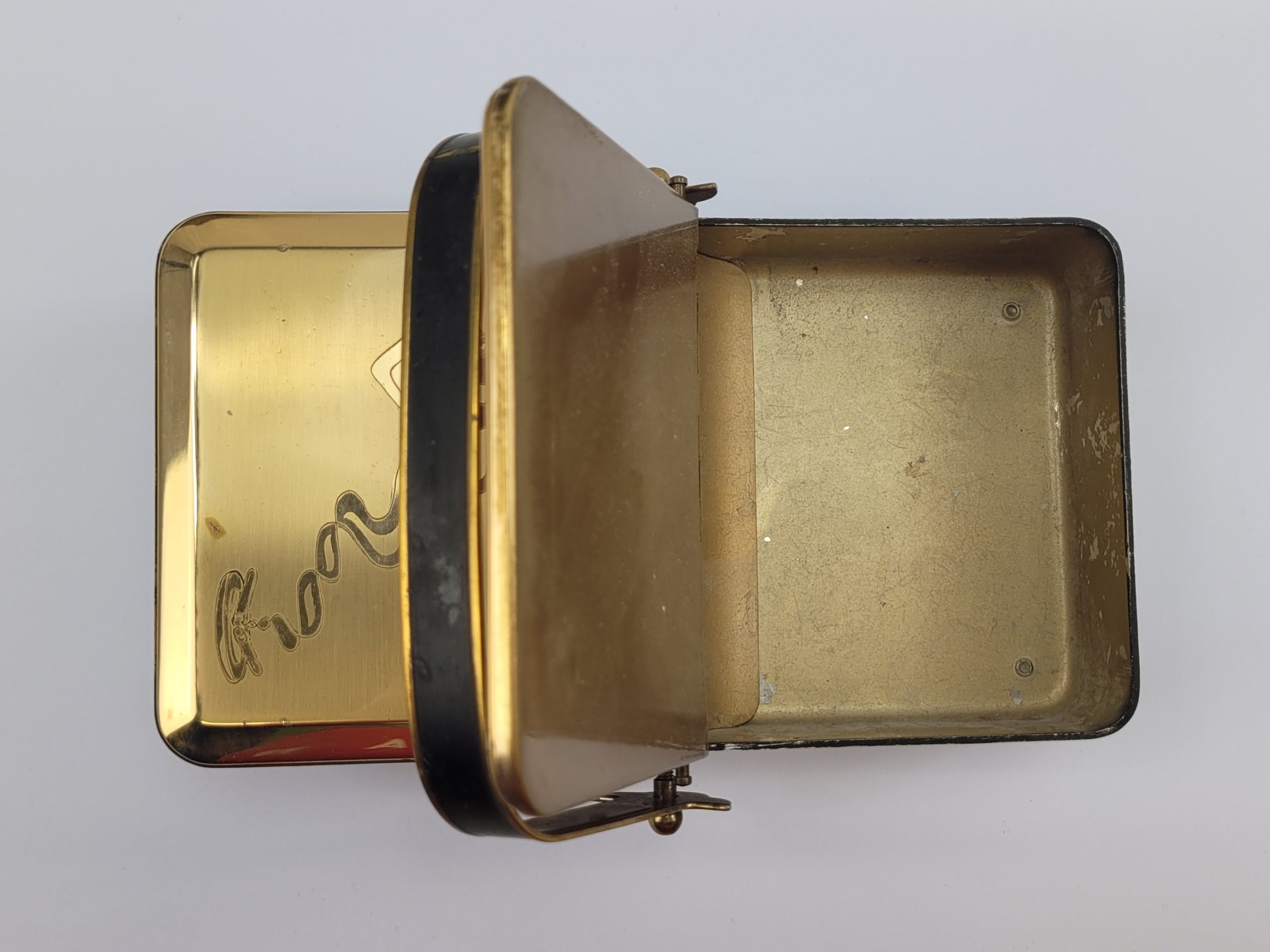 1950s Gilt Brass Double Playing Card Case - Image 7