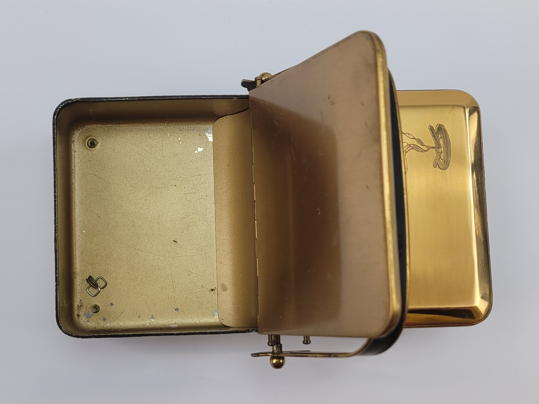 1950s Gilt Brass Double Playing Card Case - Image 6