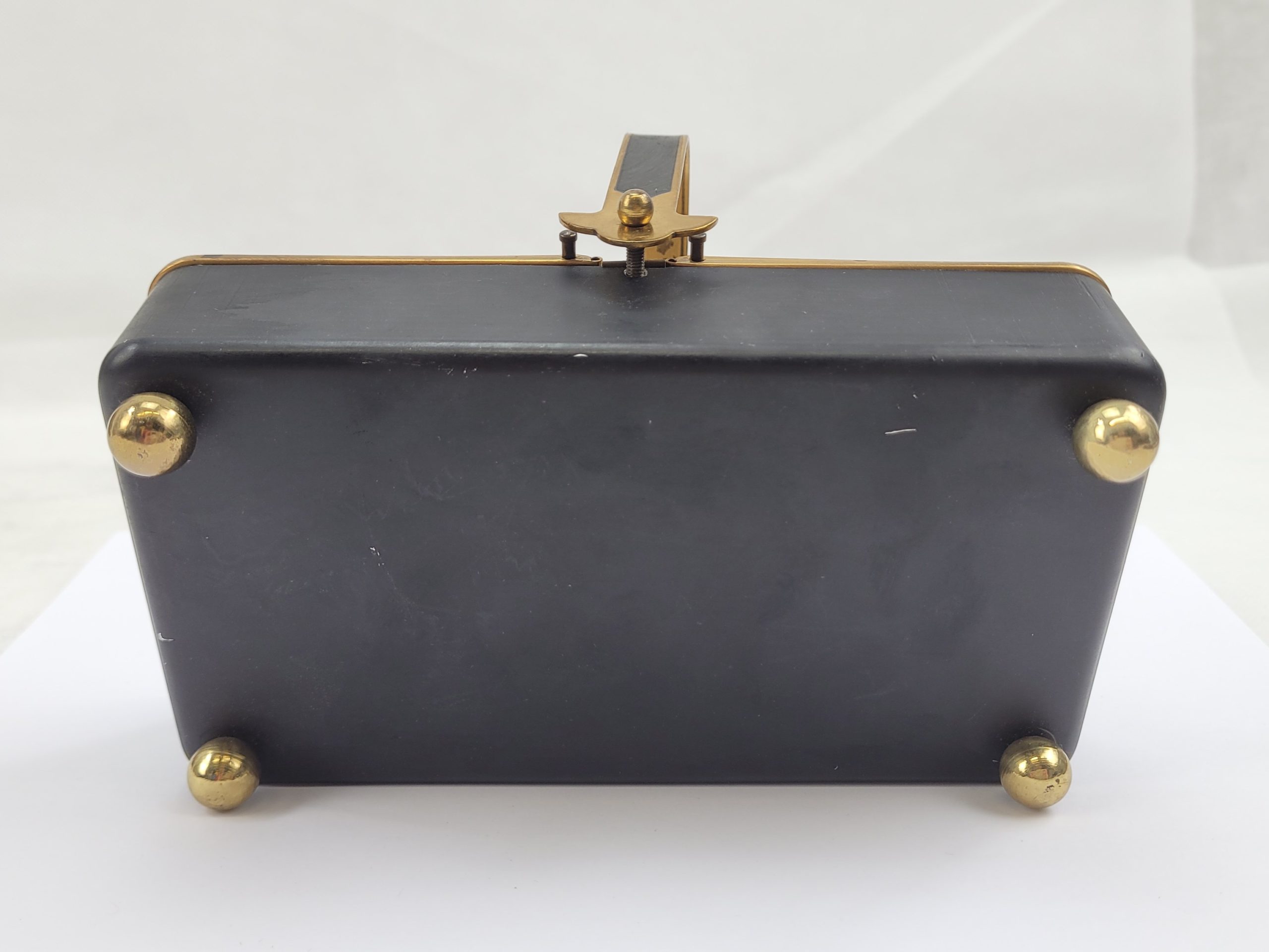 1950s Gilt Brass Double Playing Card Case - Image 5