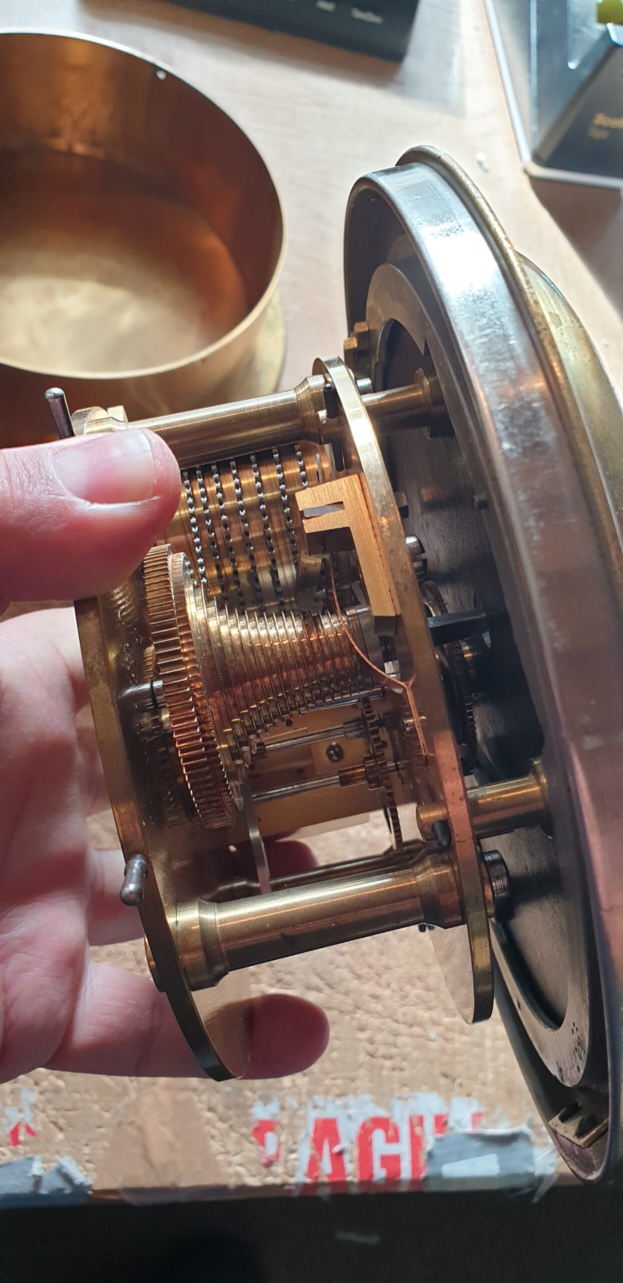 WW2 Japanese Seikosha Naval Bulkhead Clock - Image 7