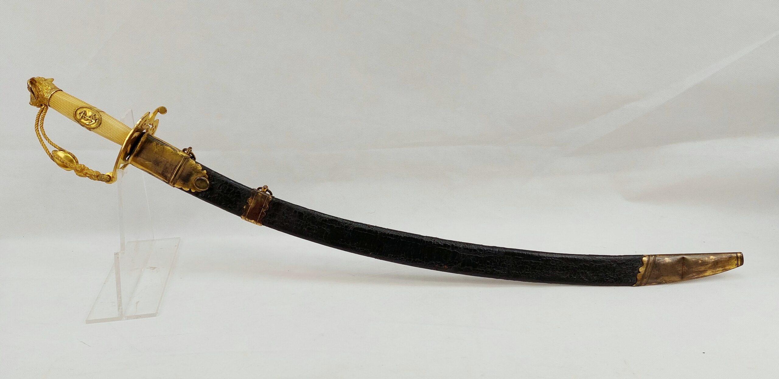 An Unique Naval Presentation Sabre Circa 1790-1800 and Scabbard - Image 5