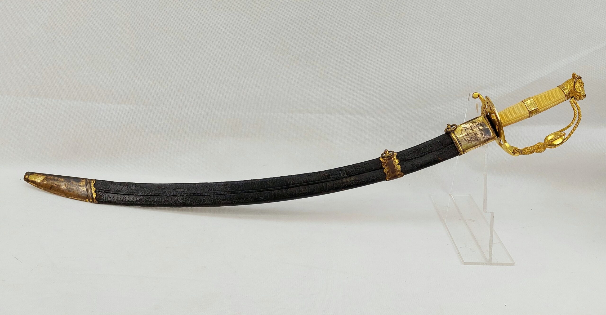 An Unique Naval Presentation Sabre Circa 1790-1800 and Scabbard - Image 6