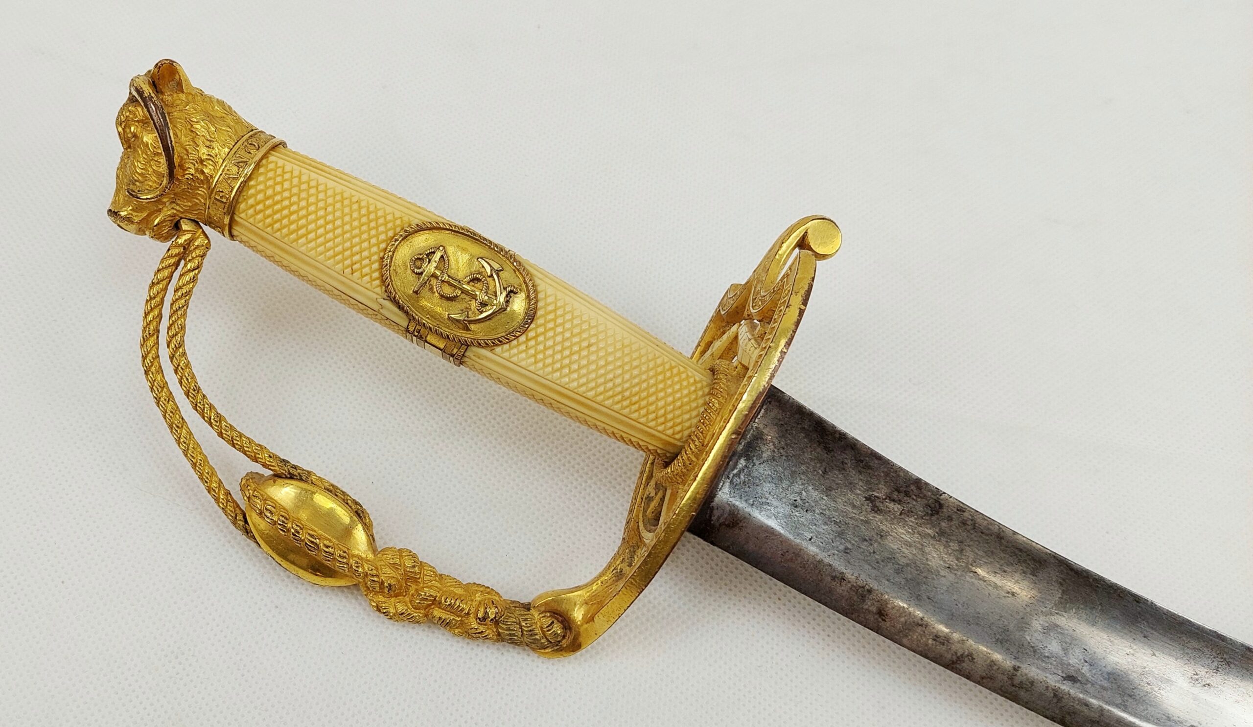 An Unique Naval Presentation Sabre Circa 1790-1800 and Scabbard - Image 7